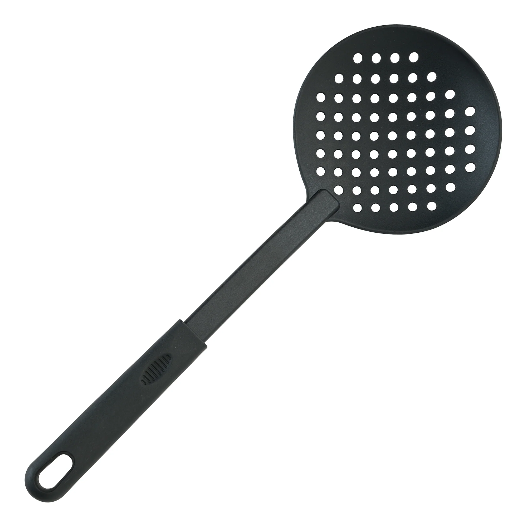 Winco NC-SK 13 Inch Skimmer Heat Resistant Nylon Black with Round Bowl