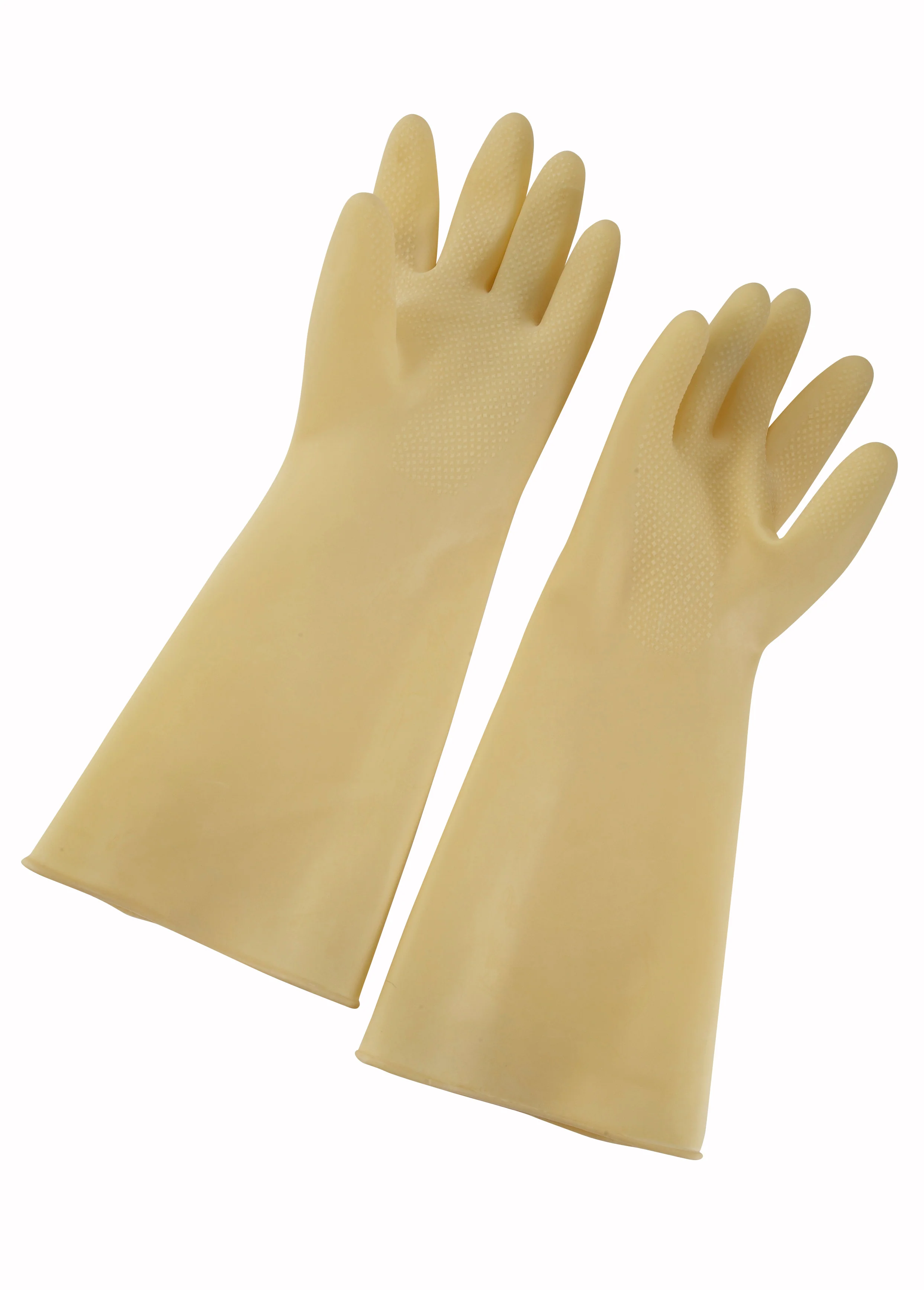 Winco NLG-816 Small Disposable Gloves Yellow Latex for Food Handling - Image 2