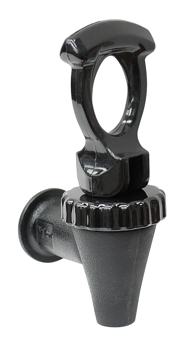 Winco PBD-3-F Faucet BPA Free NSF Plastic Black Beverage Dispenser - Image 3