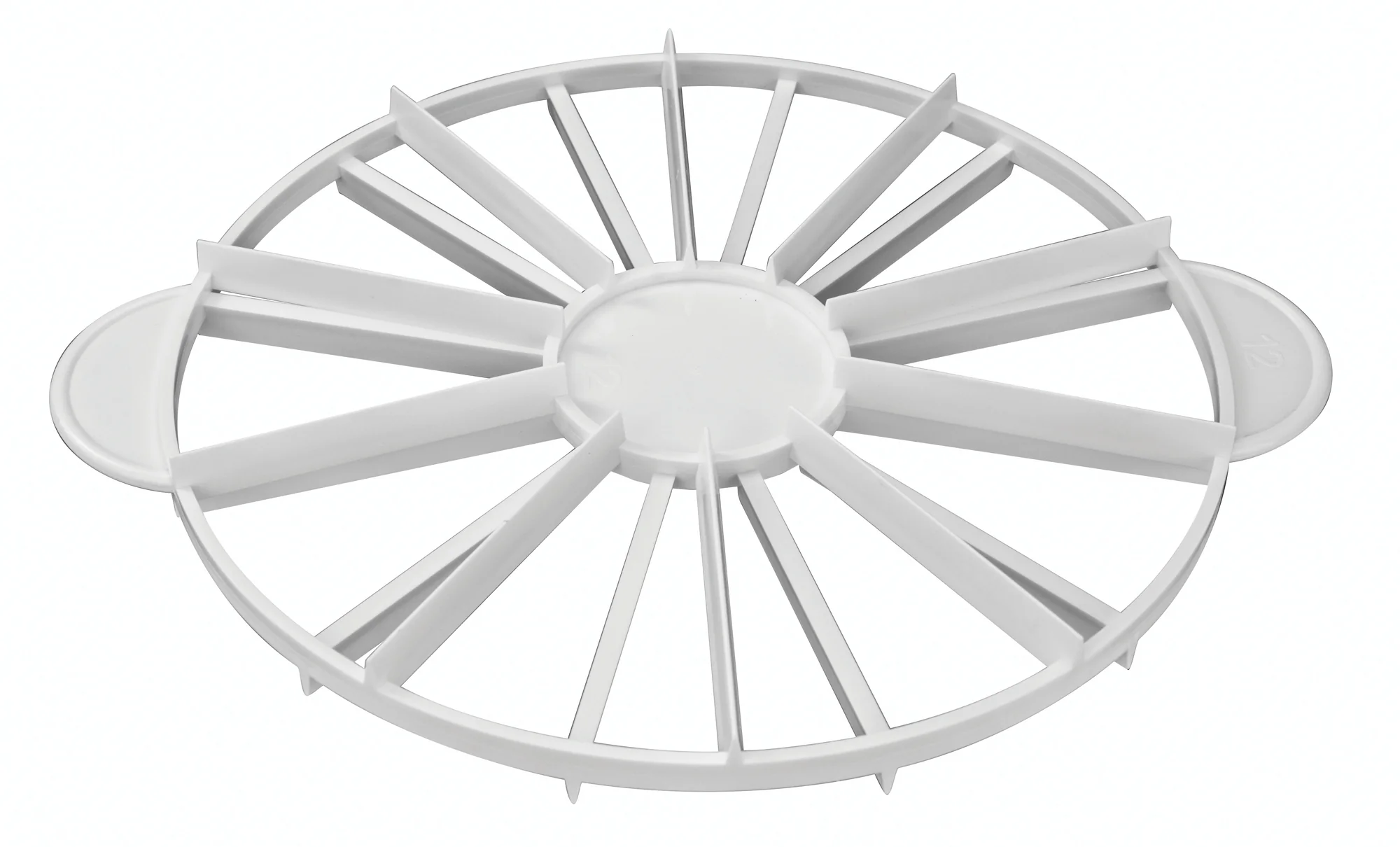 Winco PCM-1012 10 Inch Cake Marker Double-sided for 10 to 12 Slices Polypropylene - Image 2