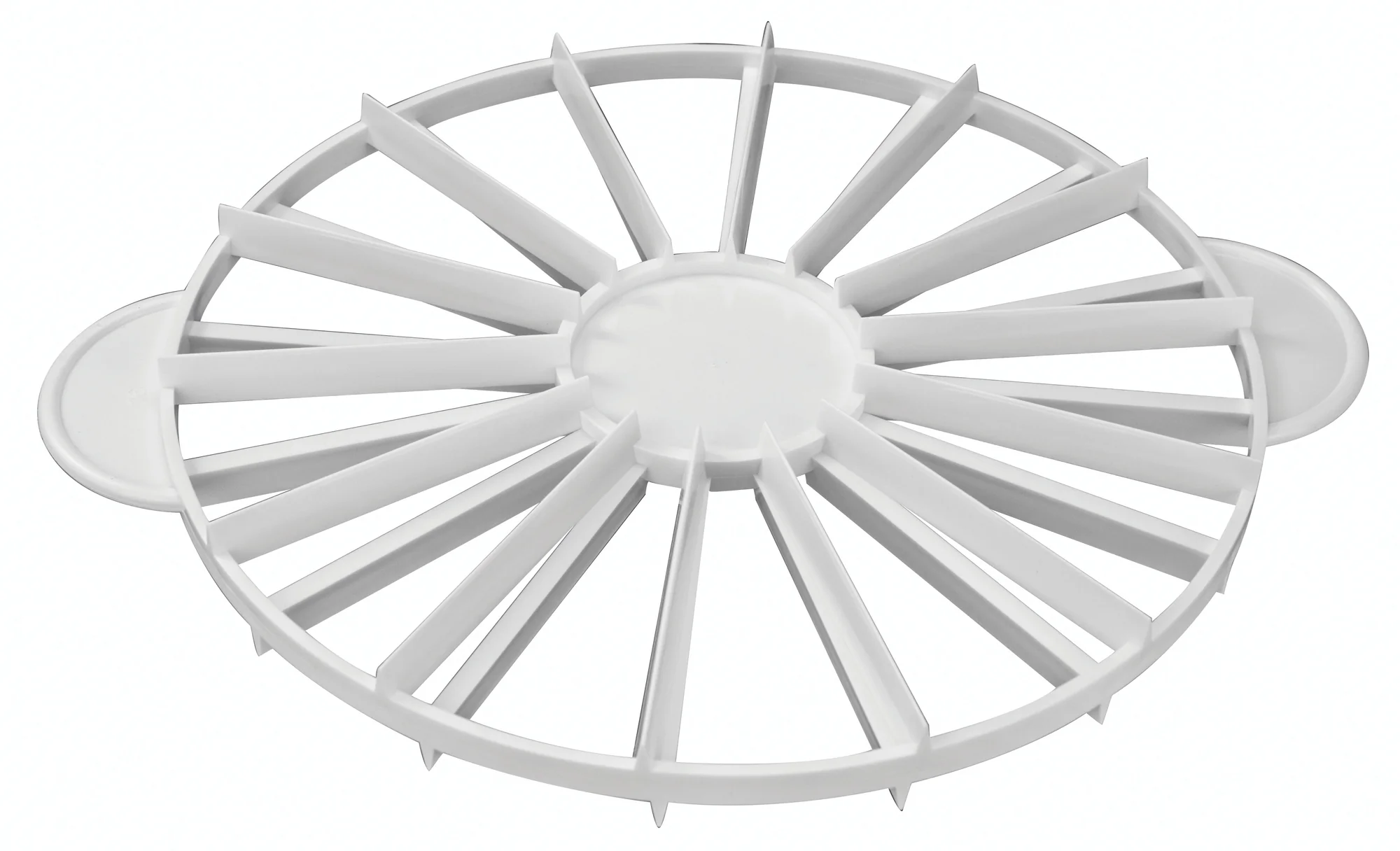 Winco PCM-1416 10 Inch Diameter Double-sided Cake Marker 14 to 16 Slices Polypropylene - Image 2