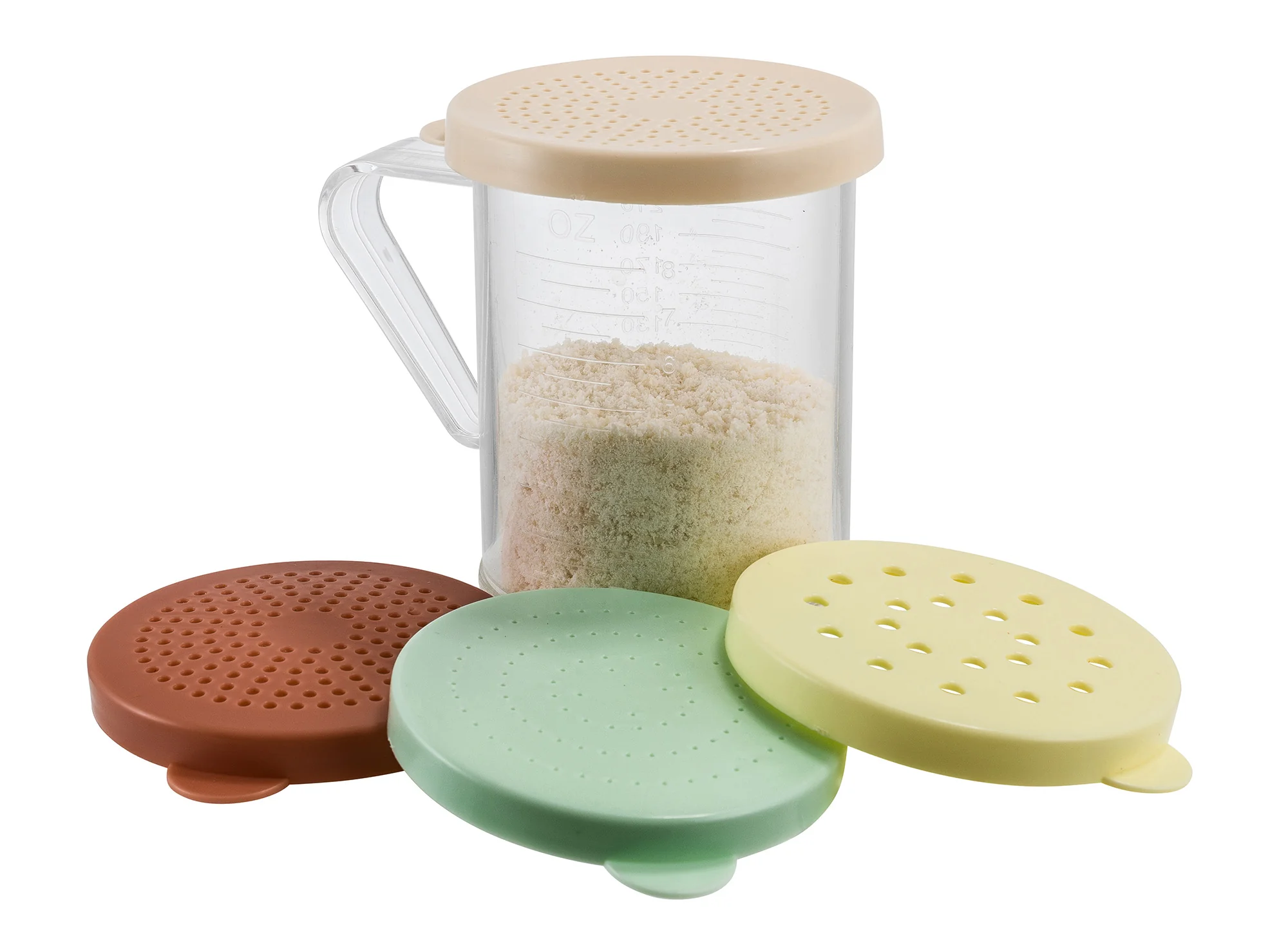 Winco PDG-10AC 10 Oz Shaker Dredge with Handle Polycarbonate NSF Approved - Image 4
