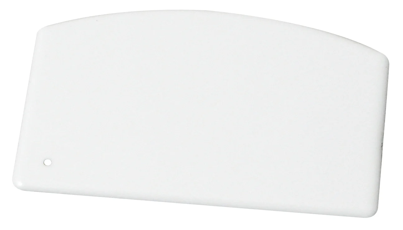 Winco PDS-5 5-1/2 Inch Dough Scraper Plastic NSF White Durable Tool - Image 2