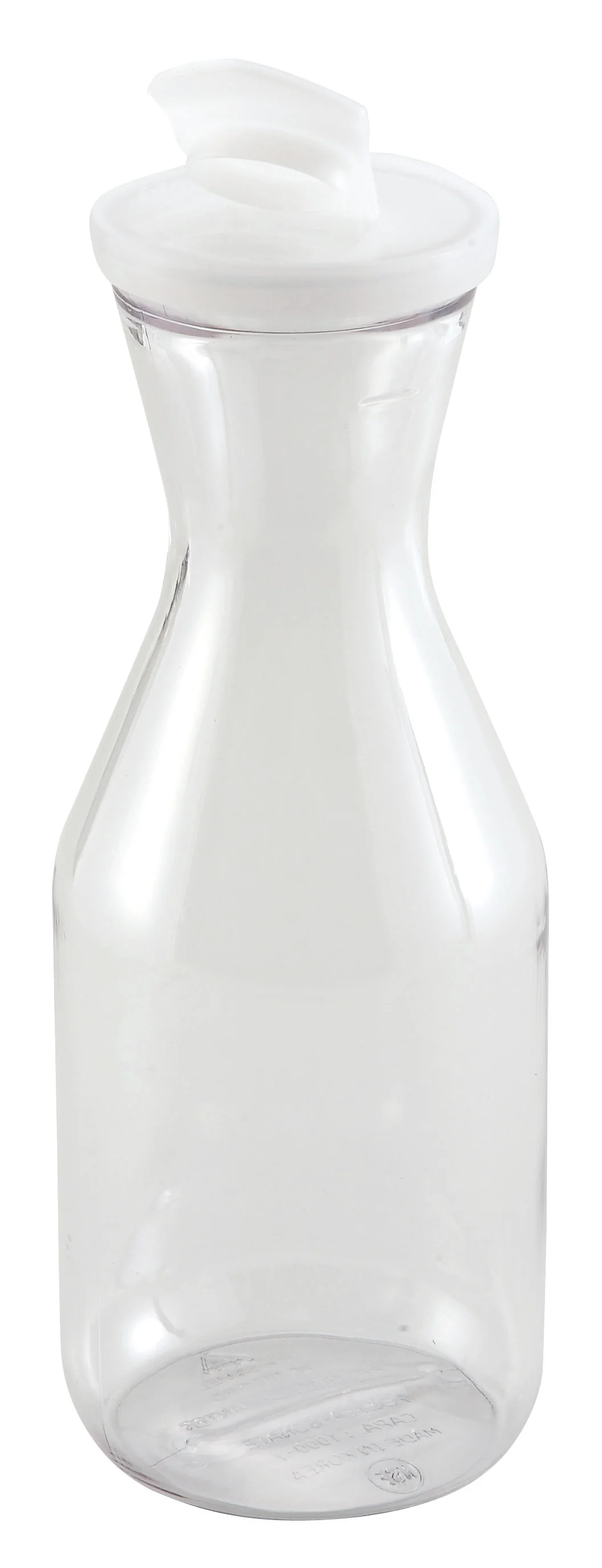Winco PDT-05 0.5 Qt Decanter Polycarbonate NSF with Flip-top Lid