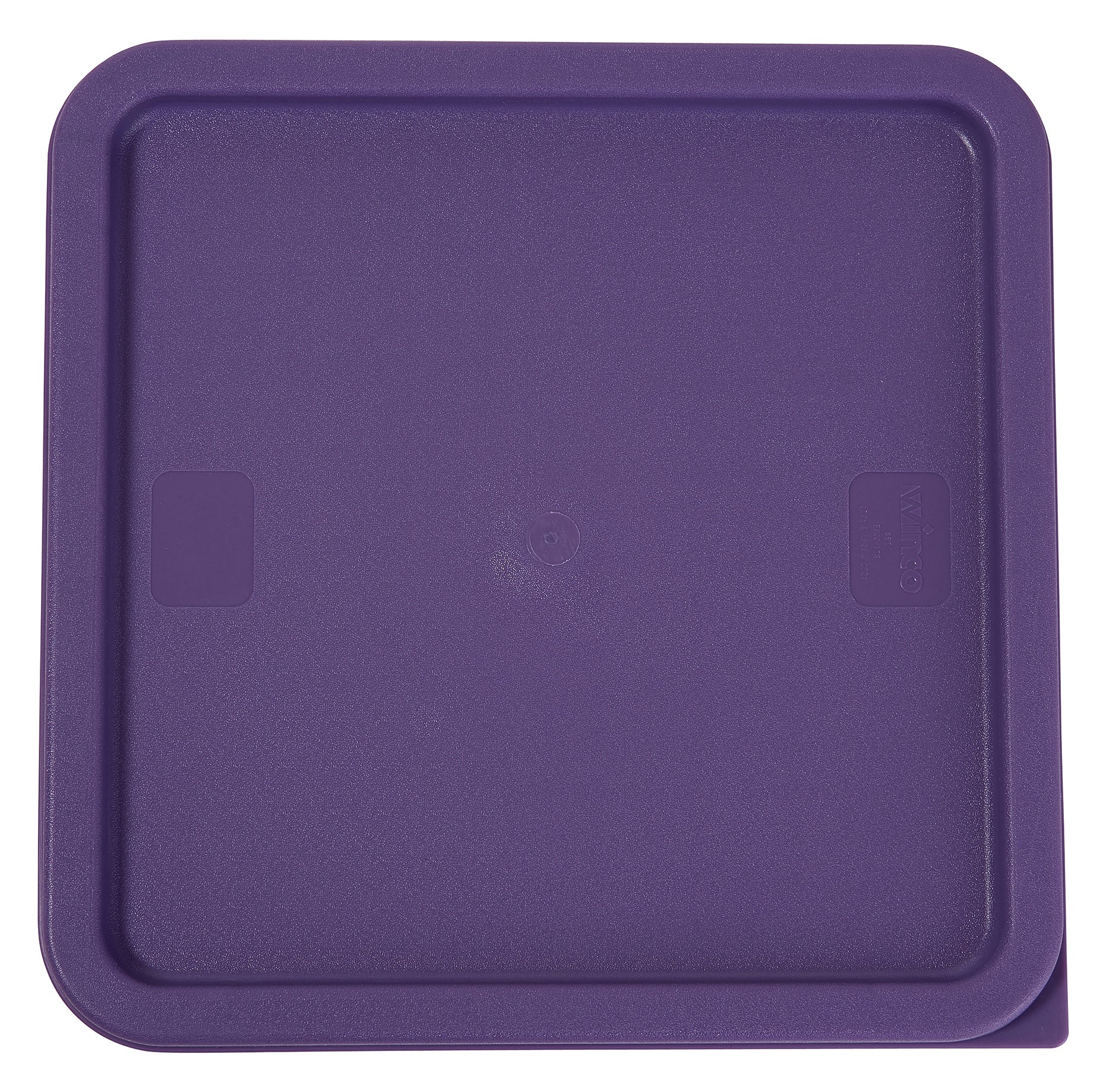 Winco PECC-128P 11 Inch Container Cover for 12 to 22 Quart Square Food Storage Polyethylene Purple