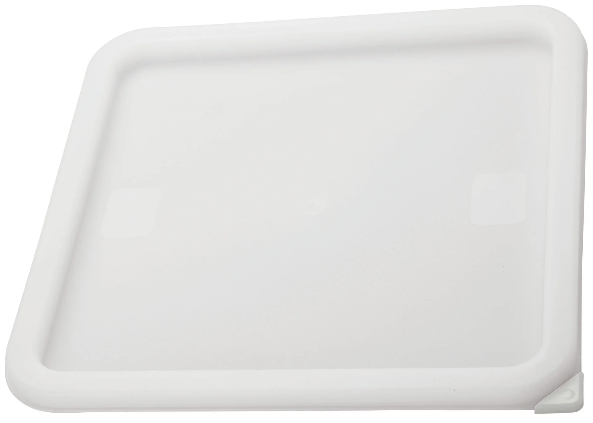 Winco PECC-L 11-1/2 Inch Container Cover for 12 to 22 Qt Square Containers Polyethylene White - Image 2