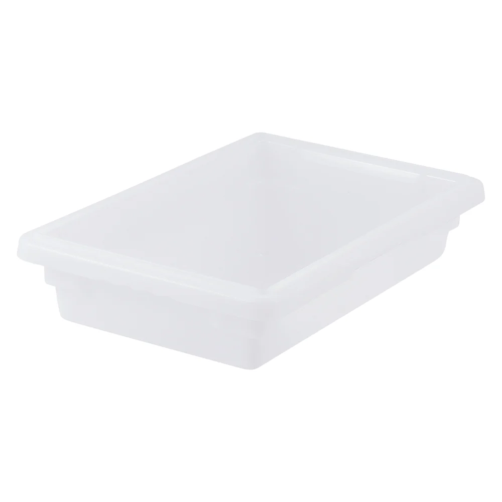 Winco PFHW-3 18 Inch Food Storage Box BPA Free Polypropylene White - Image 2