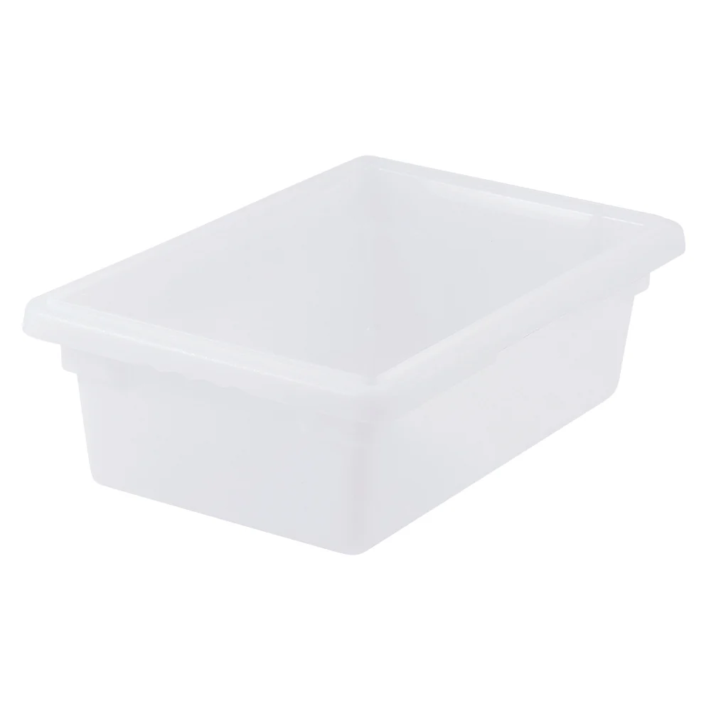 Winco 18" Food Storage Box - 3.5 Gallon BPA-Free White Polypropylene - Image 2