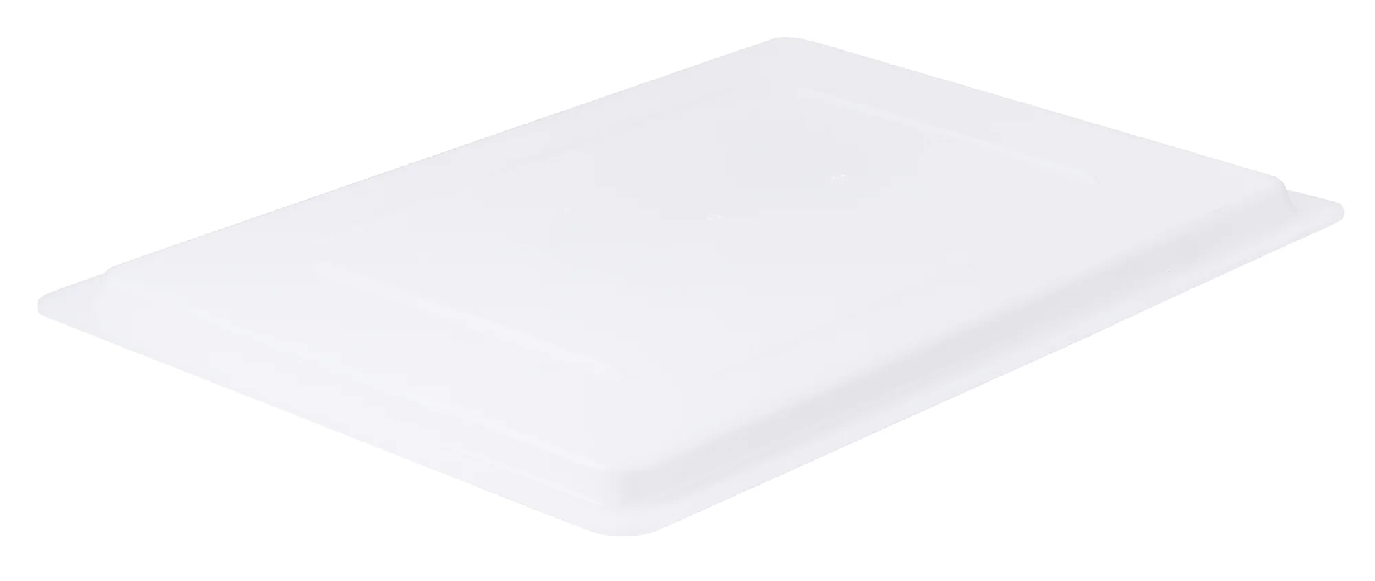 Winco 18" Food Storage Box Cover - BPA-Free White Polypropylene