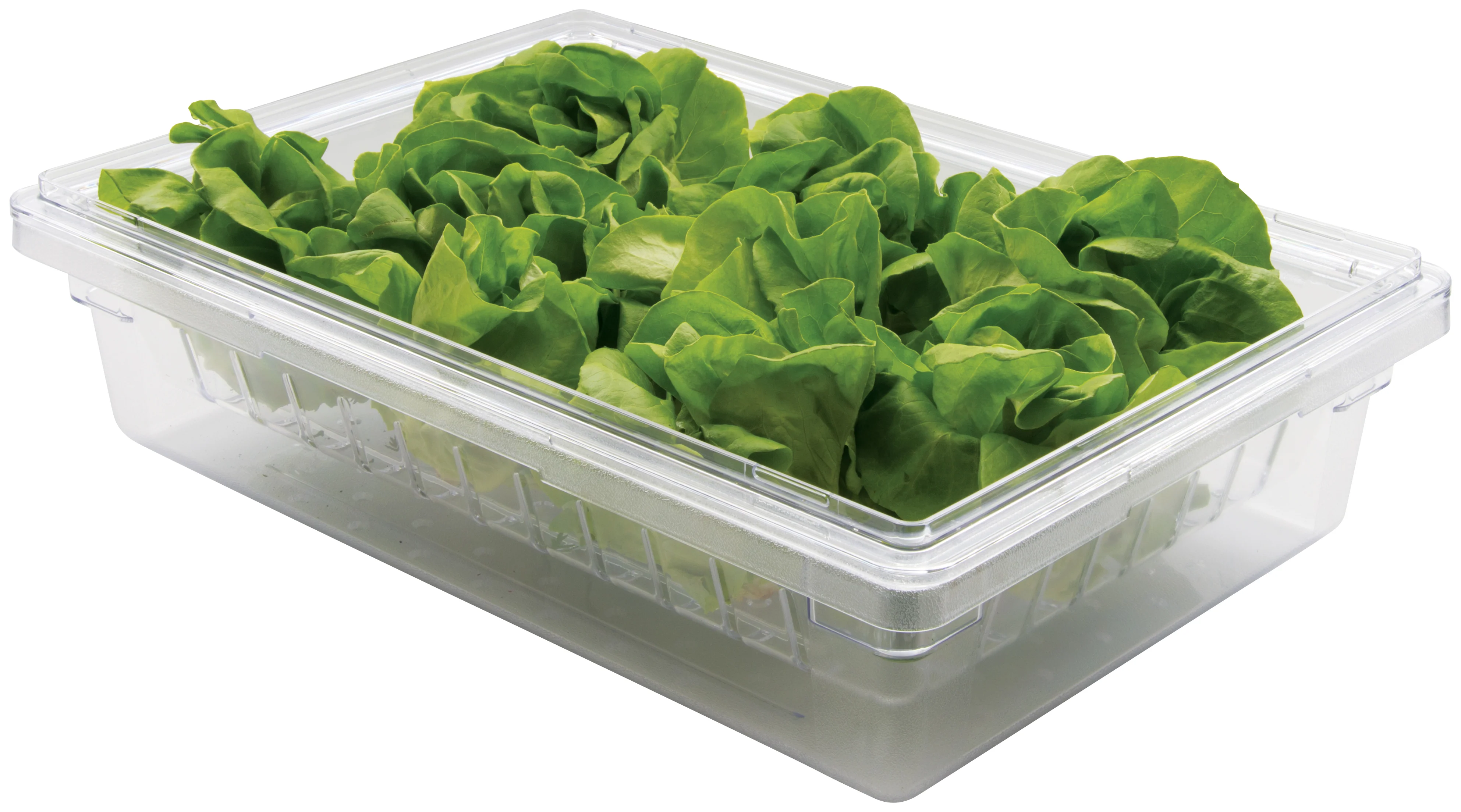 Winco PFSF-5C 26 Inch Width Rectangular Colander Clear Polycarbonate with Lightweight Design - Image 5