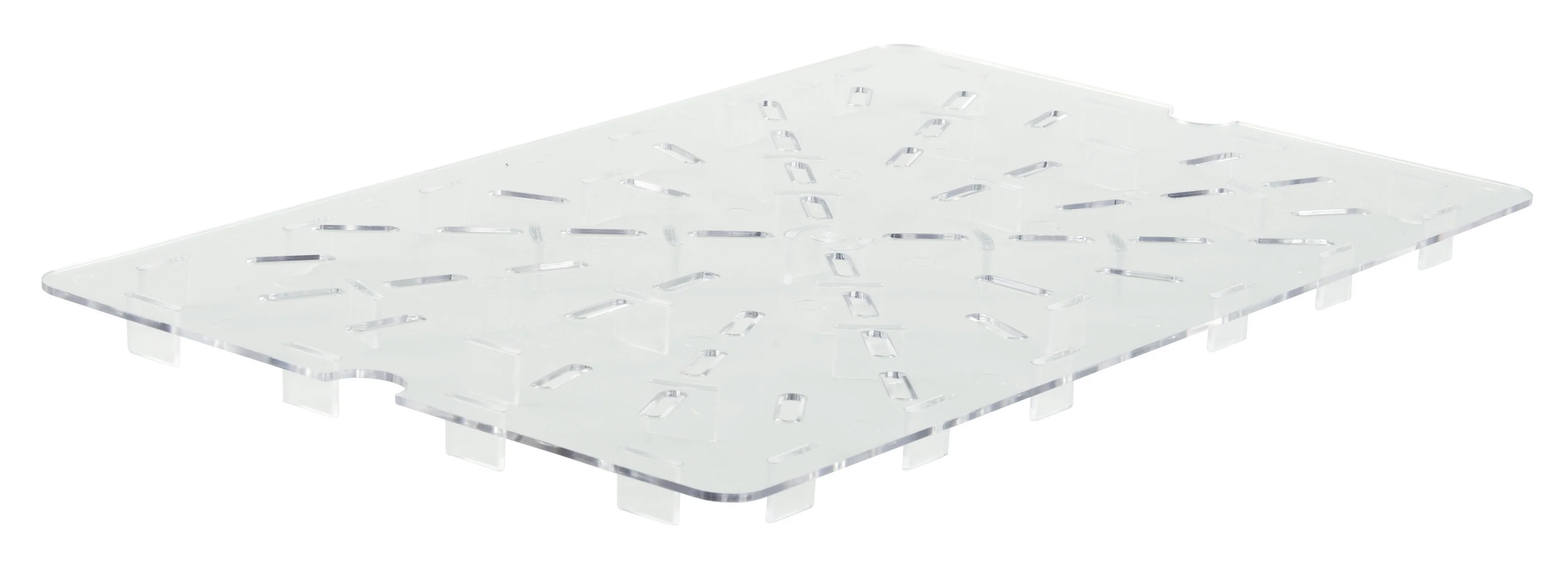 Winco PFSF-DS 13 Inch Drain Shelf Clear Polycarbonate for PFSF and PFFW Series