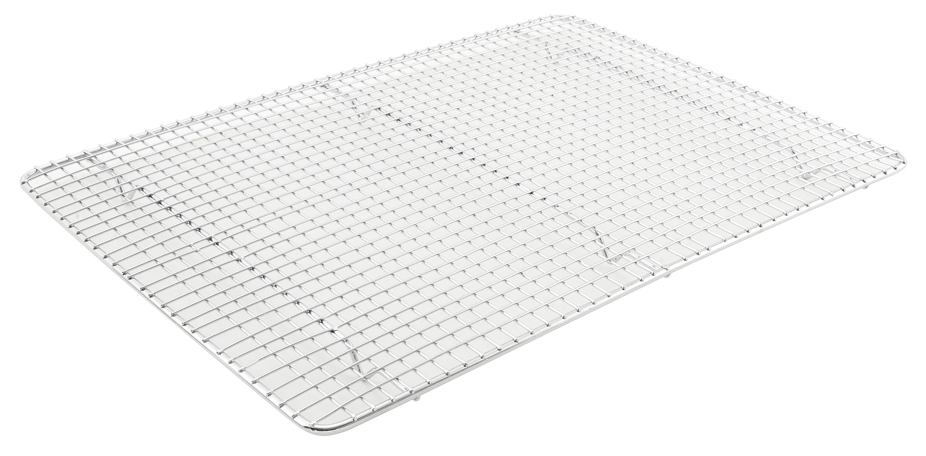 Winco PGW-1216 12 Inch Wire Pan Grate Footed Chrome Plated