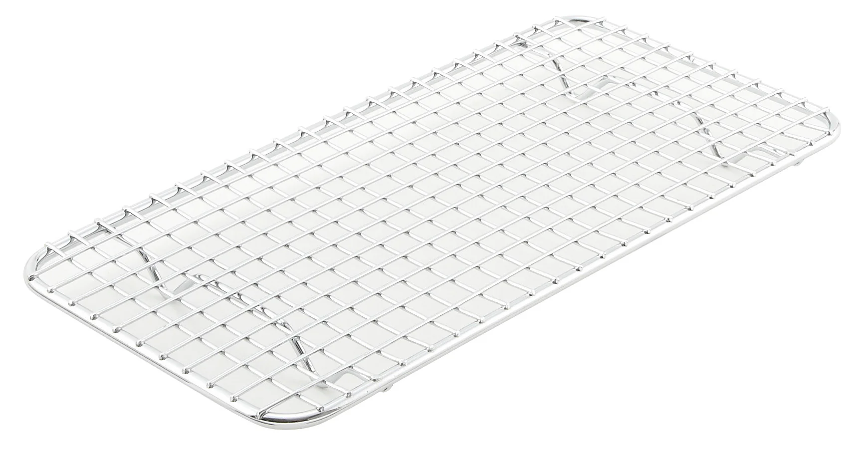 Winco PGW-510 10-1/2 Inch Chrome Plated Wire Pan Grate with Rectangular Design - Image 2