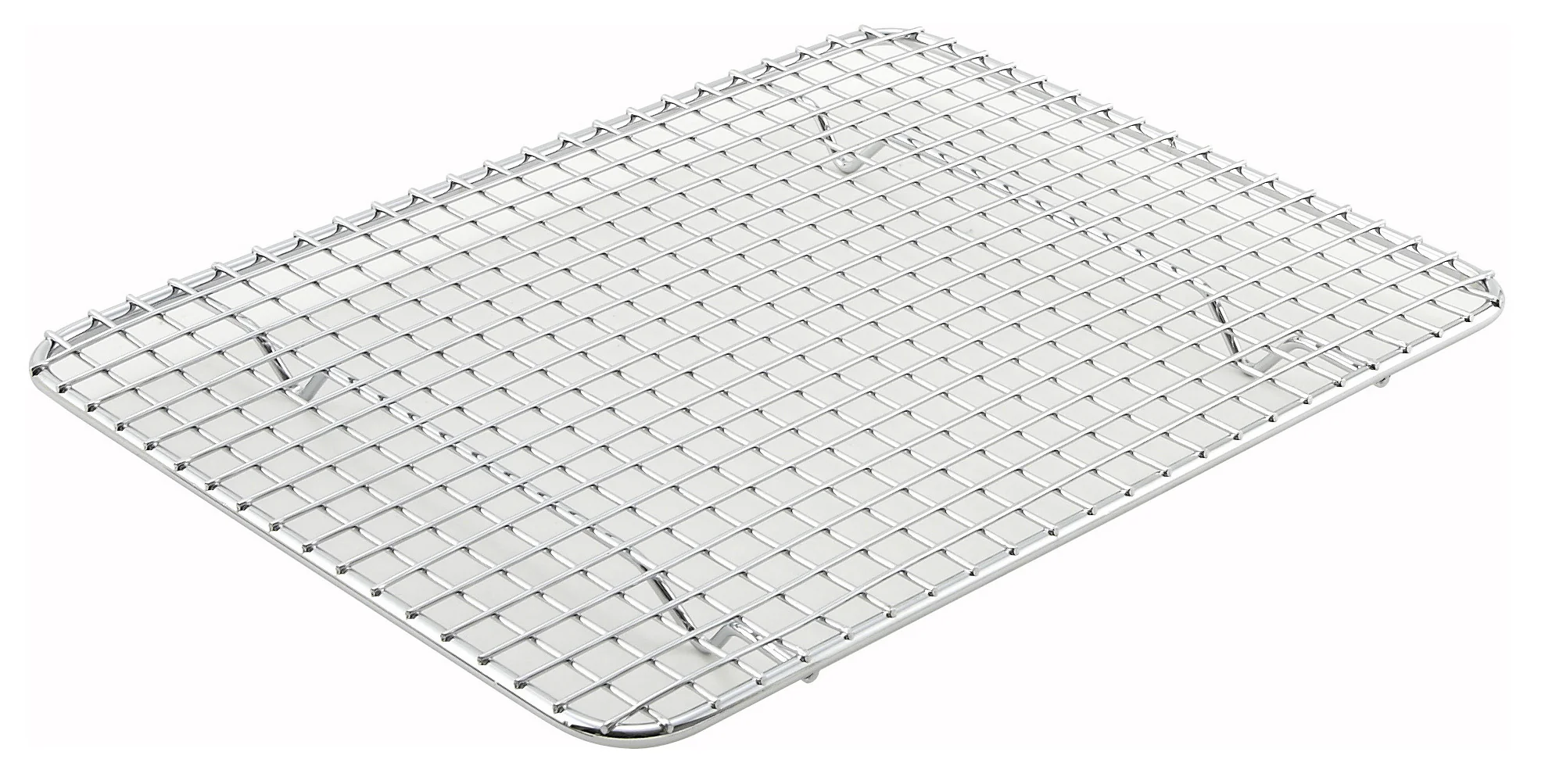 Winco 10" x 8" Rectangular Chrome-Plated Wire Pan Grate