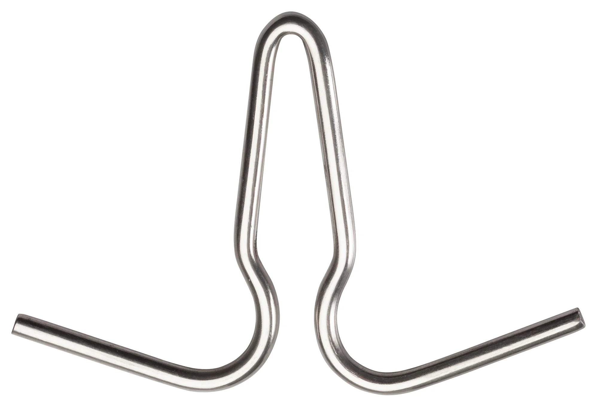 Winco PH-2 Pot Hook 2 Prongs Stainless Steel Double with Secure Hold - Image 2
