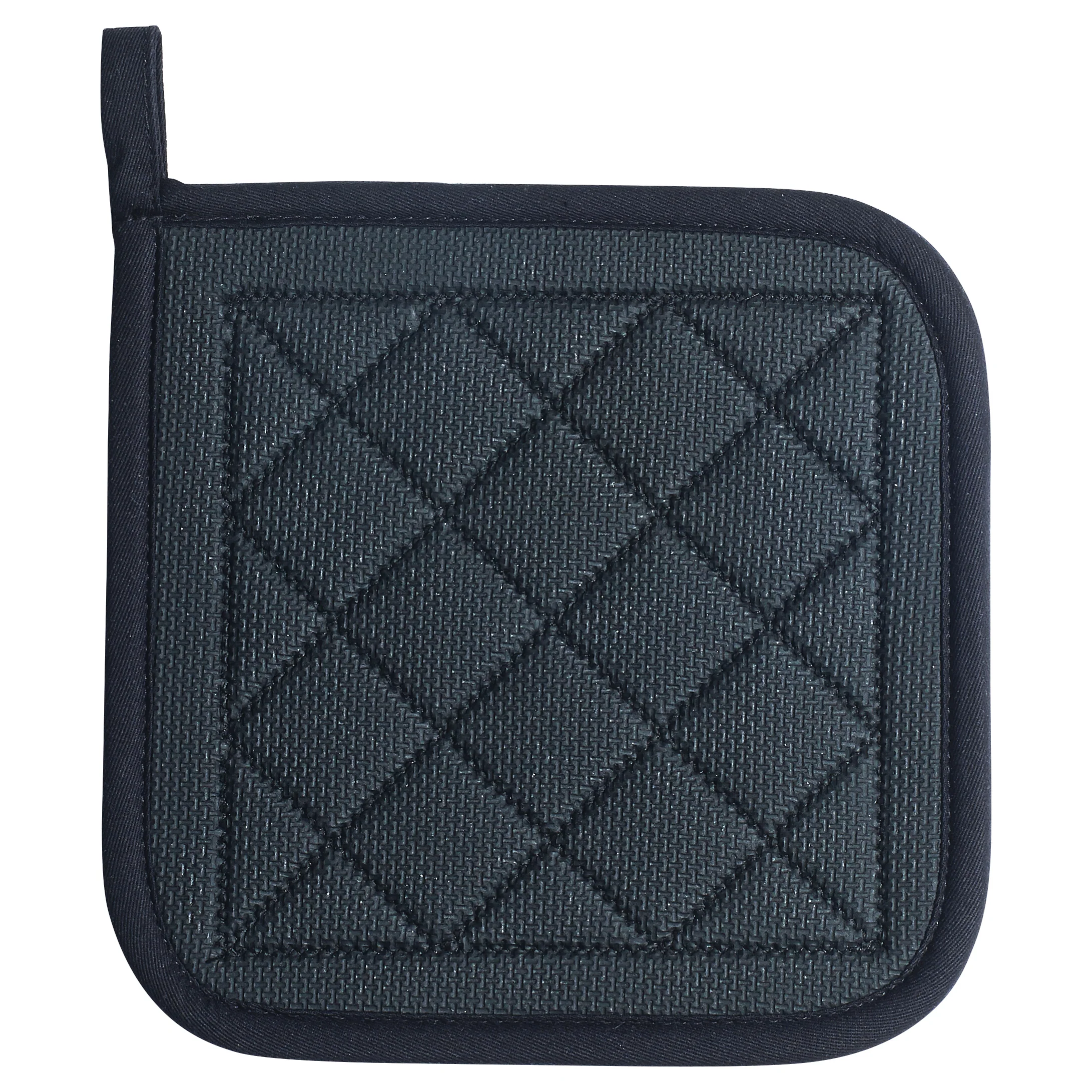 Winco PH-8N 8 Inch Neoprene Pot Holder Black Stain and Water Resistant