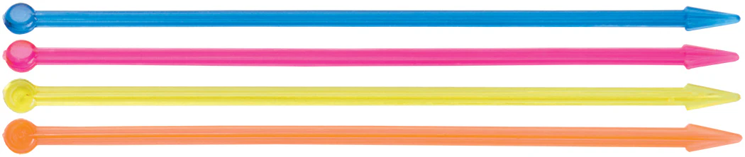 Winco PK-A35 3-7/16 Inch Arrow Picks Plastic 500 Pieces - Disposable