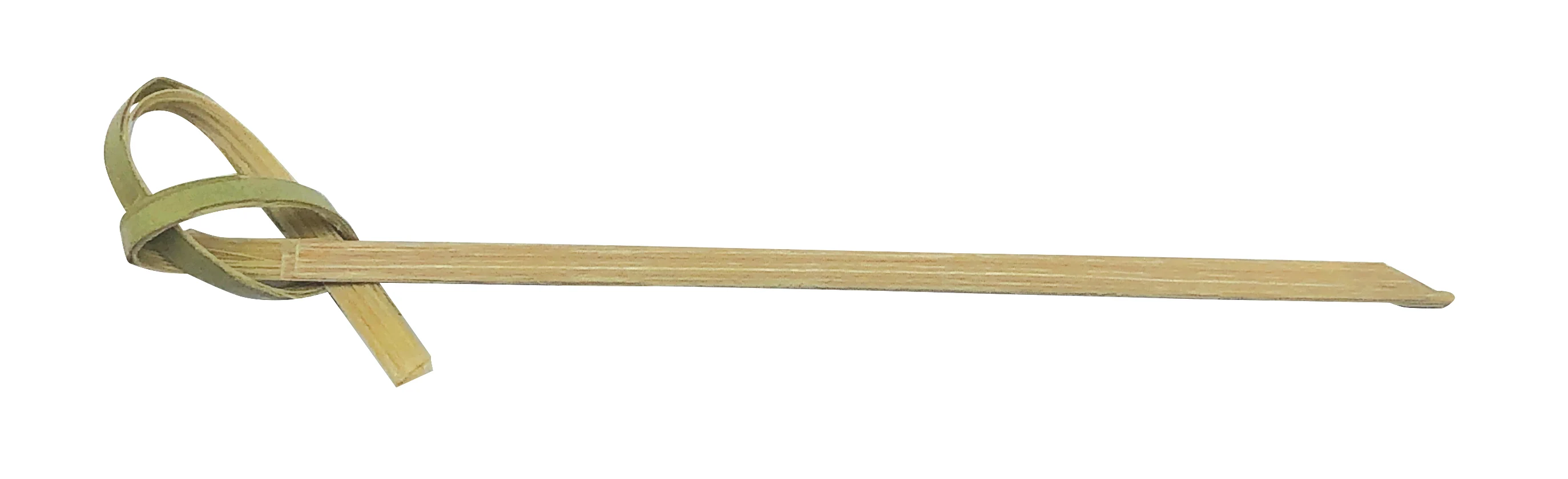 Winco PK-KT3 3 Inch Bamboo Picks Knotted Top 100 Pack - Image 2