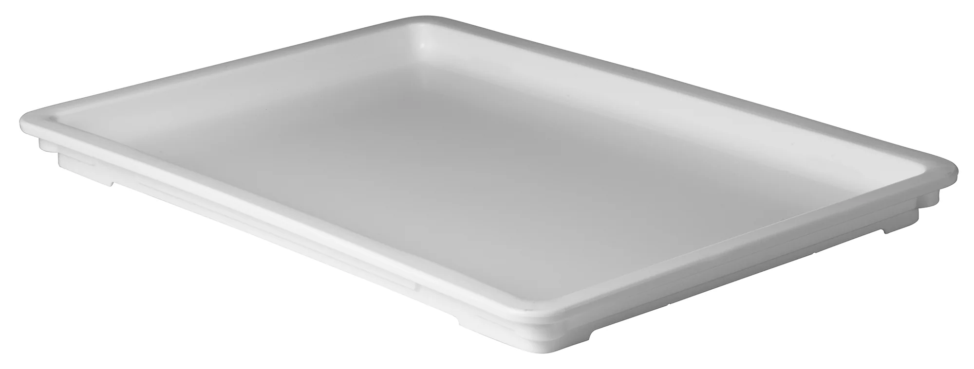 Winco PL-36NC 25 Inch Cover for PL-3N and PL-6N Rectangular BPA Free Polypropylene White - Image 3