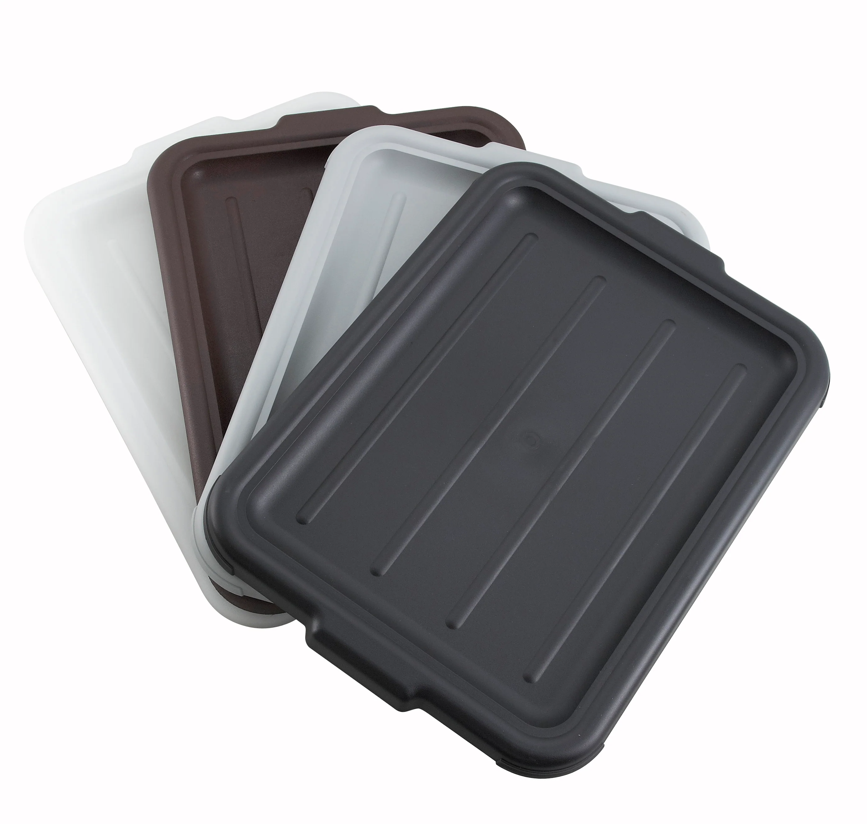 Winco PL-57C 20-1/4 Inch Dish Box Cover with Polypropylene Gray Finish - Image 2