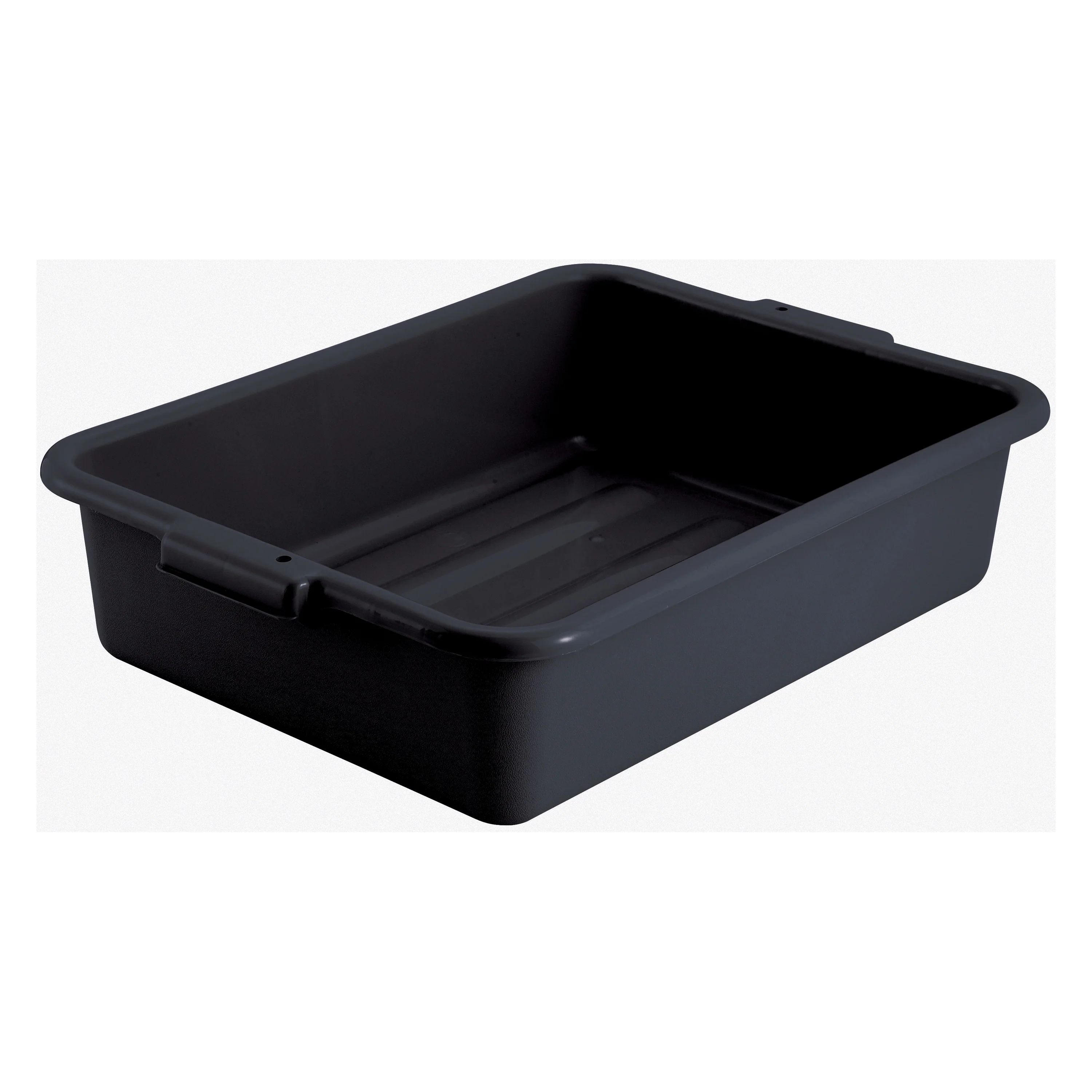 Winco PL-5K 20 Inch Dish Box Polypropylene Black NSF Bus Box - Image 2