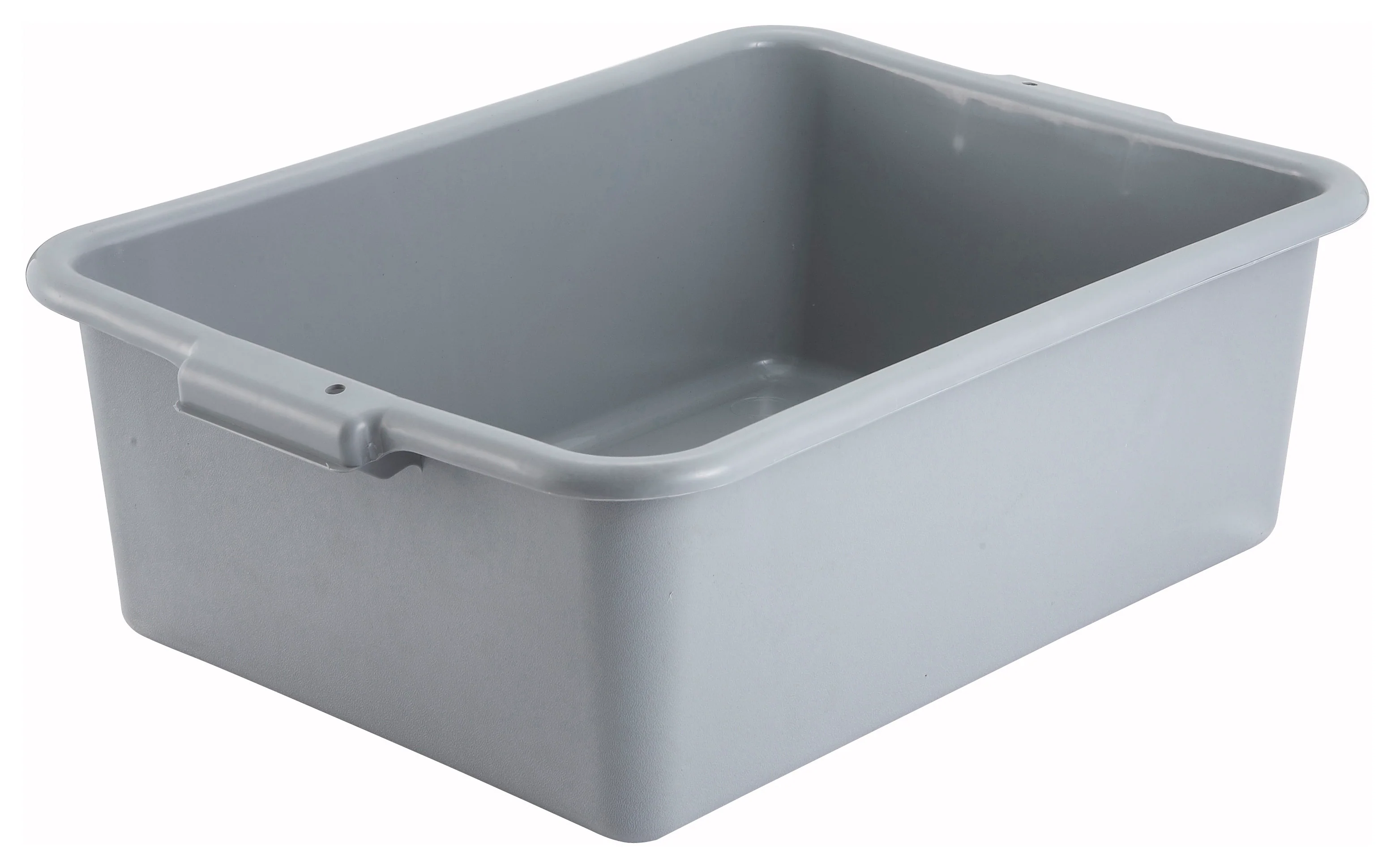 Winco PL-7G 21-1/2 Inch Dish Box Polypropylene Gray NSF
