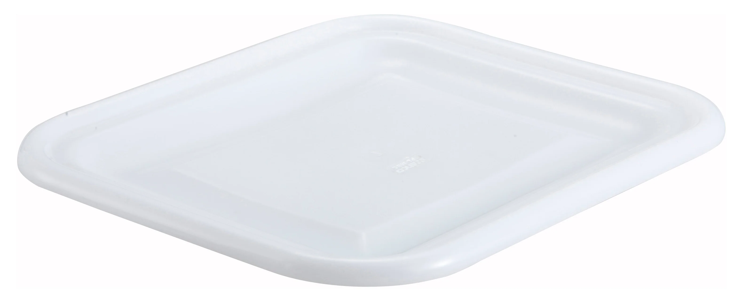 Winco PL-MBC Mini Bin Cover BPA Free Polypropylene White - Bus Box Tub Cover - Image 2