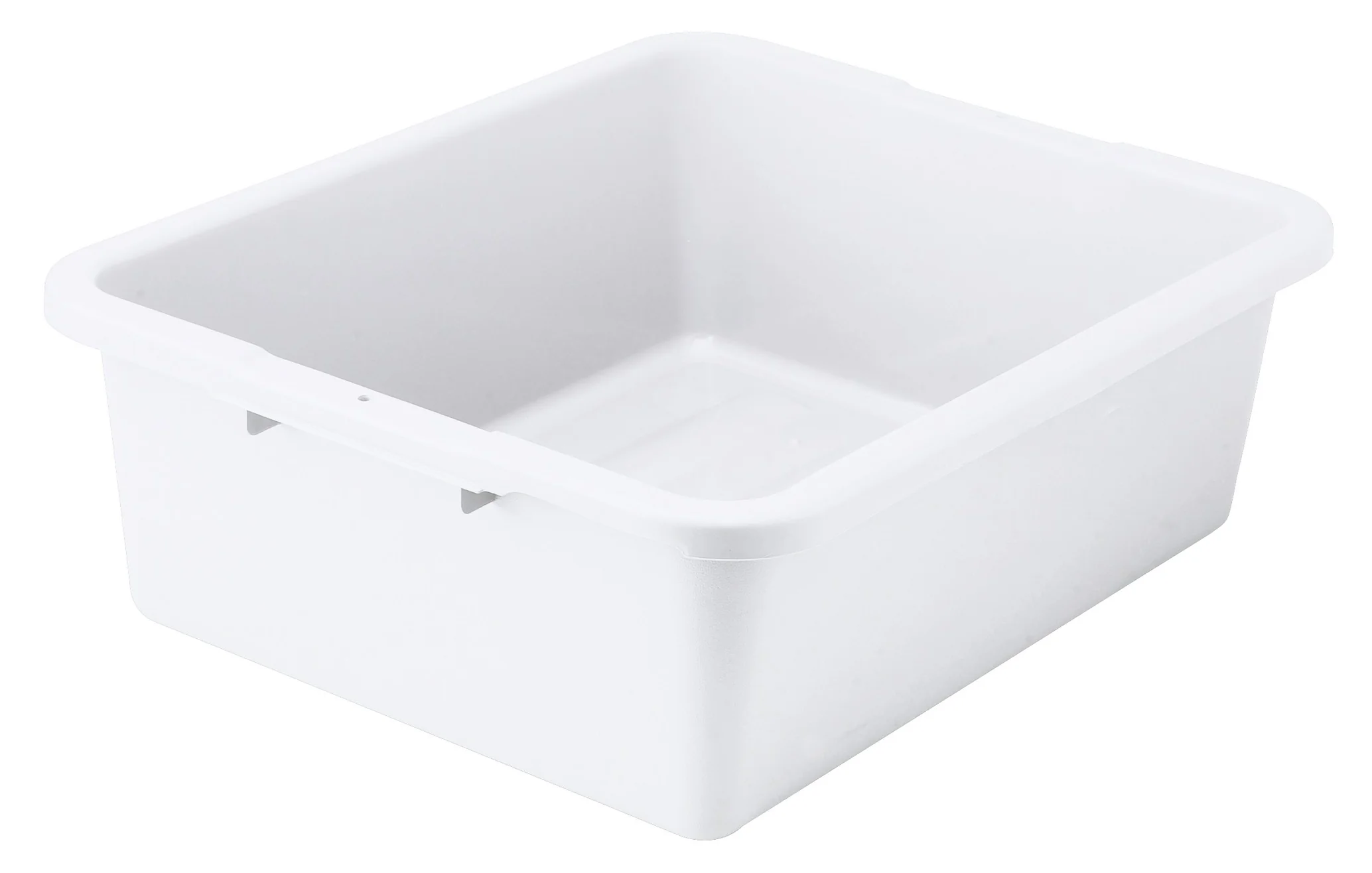 Winco PLW-7W 21 Inch Dish Box Freezer Safe 1 Compartment Polypropylene White - Image 2