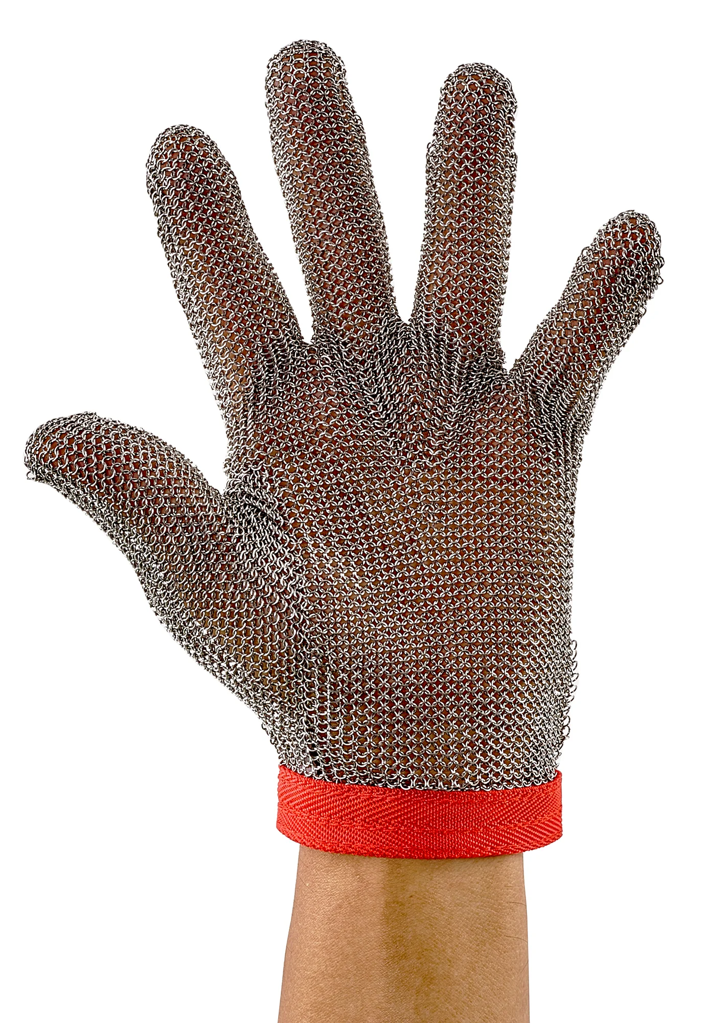 Winco PMG-1M Medium Glove Cut Resistant Reversible Rust Resistant Stainless Steel - Image 2