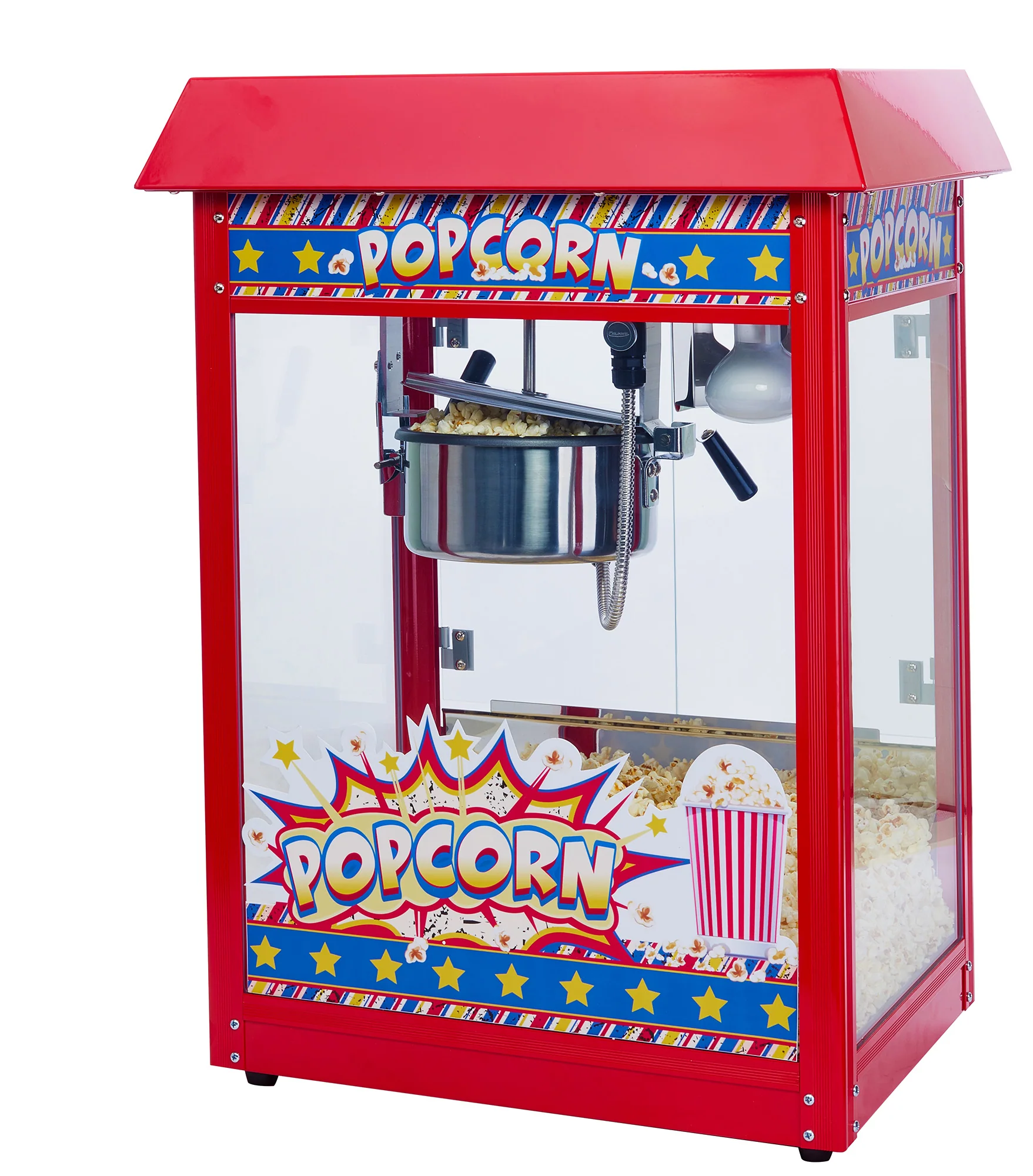 Winco POP-8R 22 Inch Electric Countertop Popcorn Machine with 8 Oz Kettle - Image 3