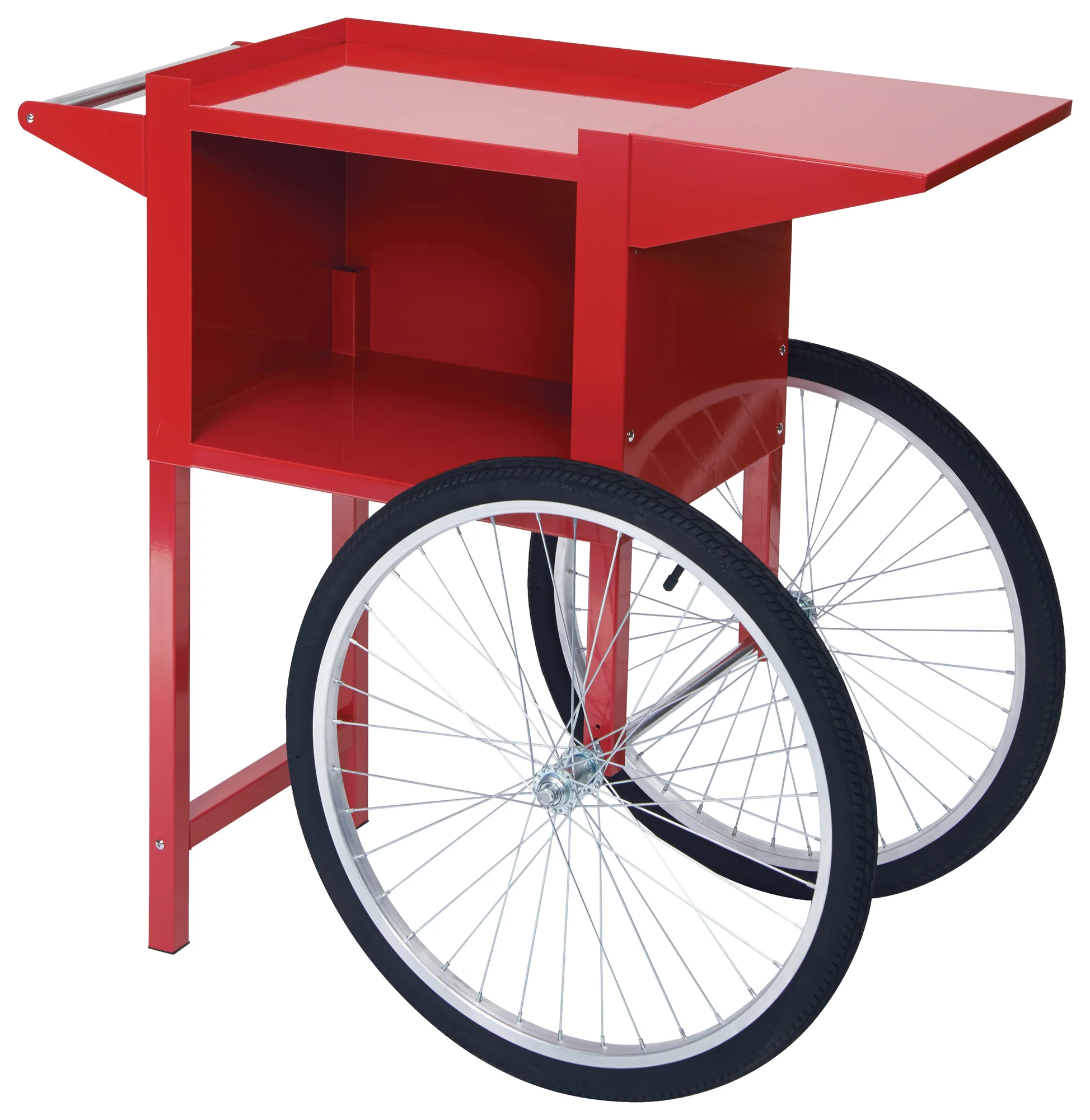 Winco POP-8RC 22 Inch Showtime Popcorn Cart Red Mobile Display - Image 2