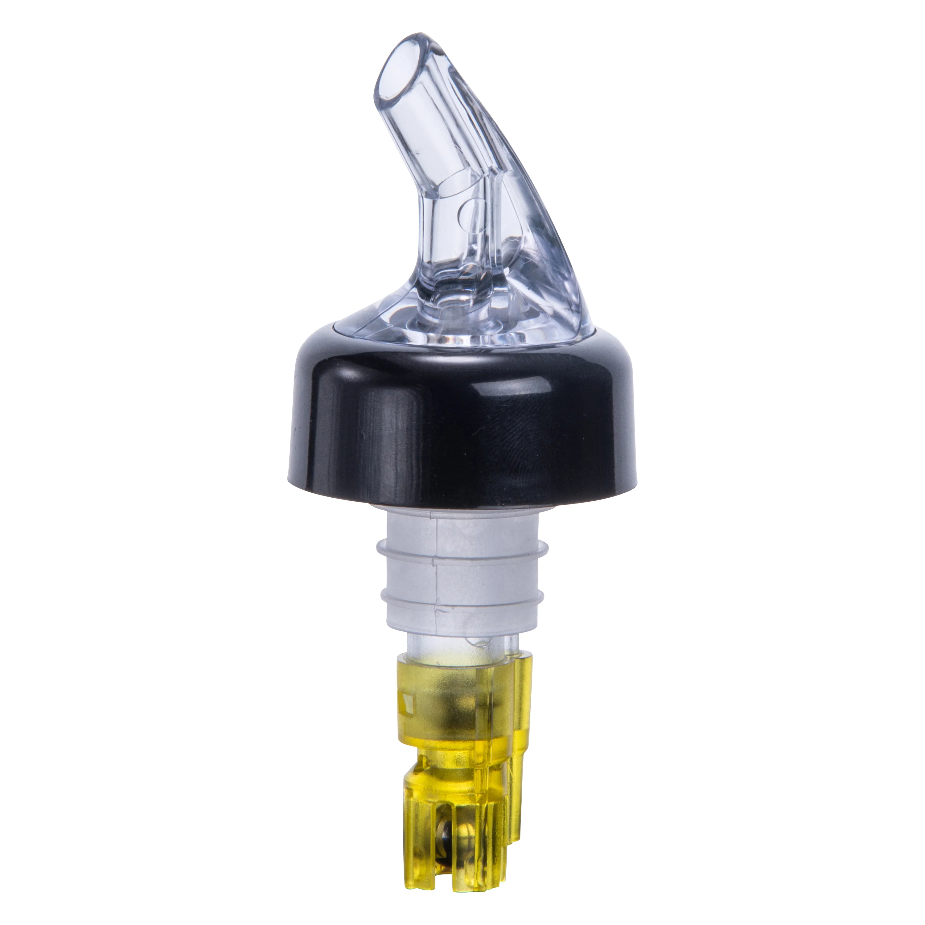 Winco PPA-150 1-1/2 Oz Measuring Pourer with Black Collar Plastic - Image 2
