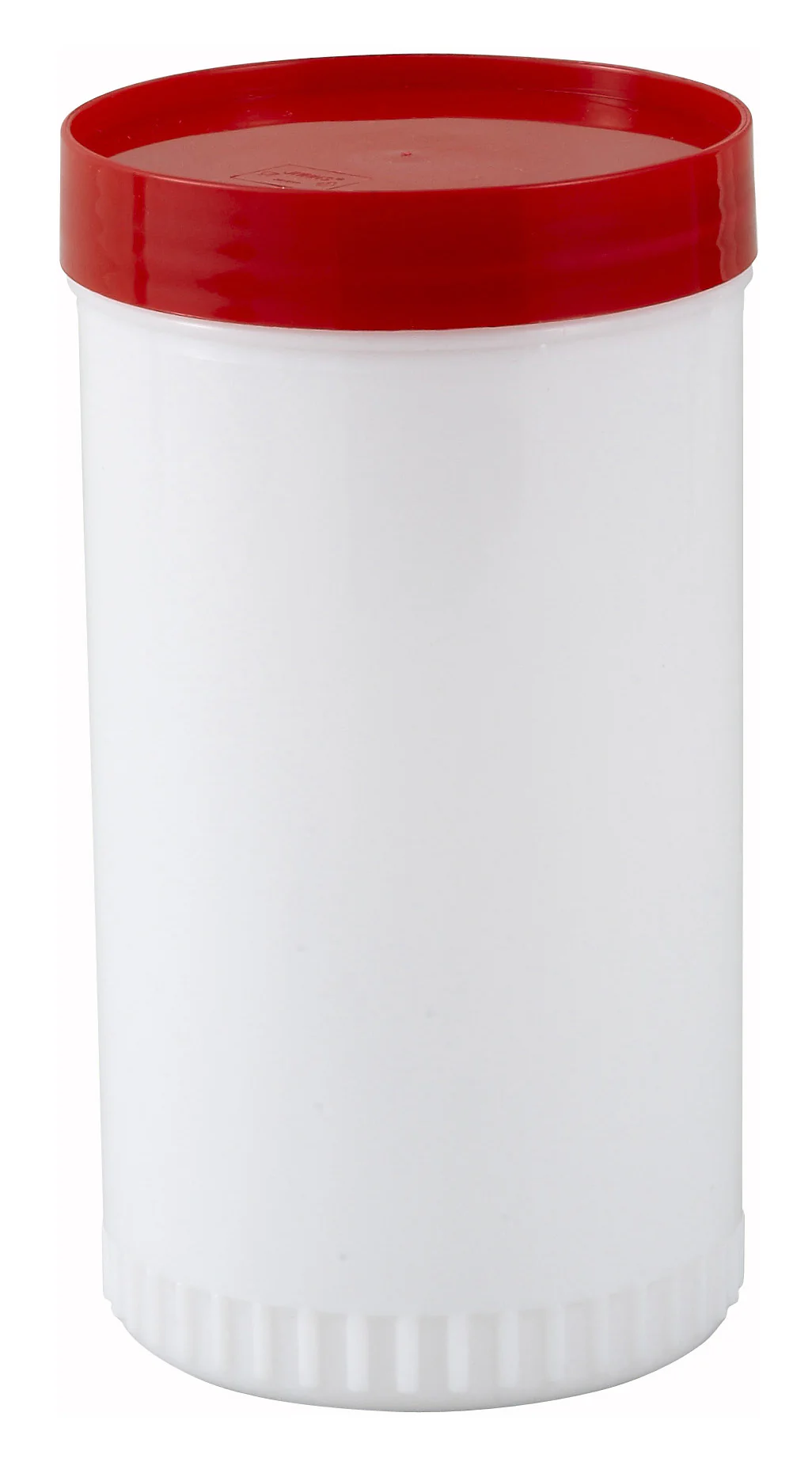 Winco PPB-1R 1 Quart Liquor and Juice Multi Pour with Red Lid and Spout - Image 3