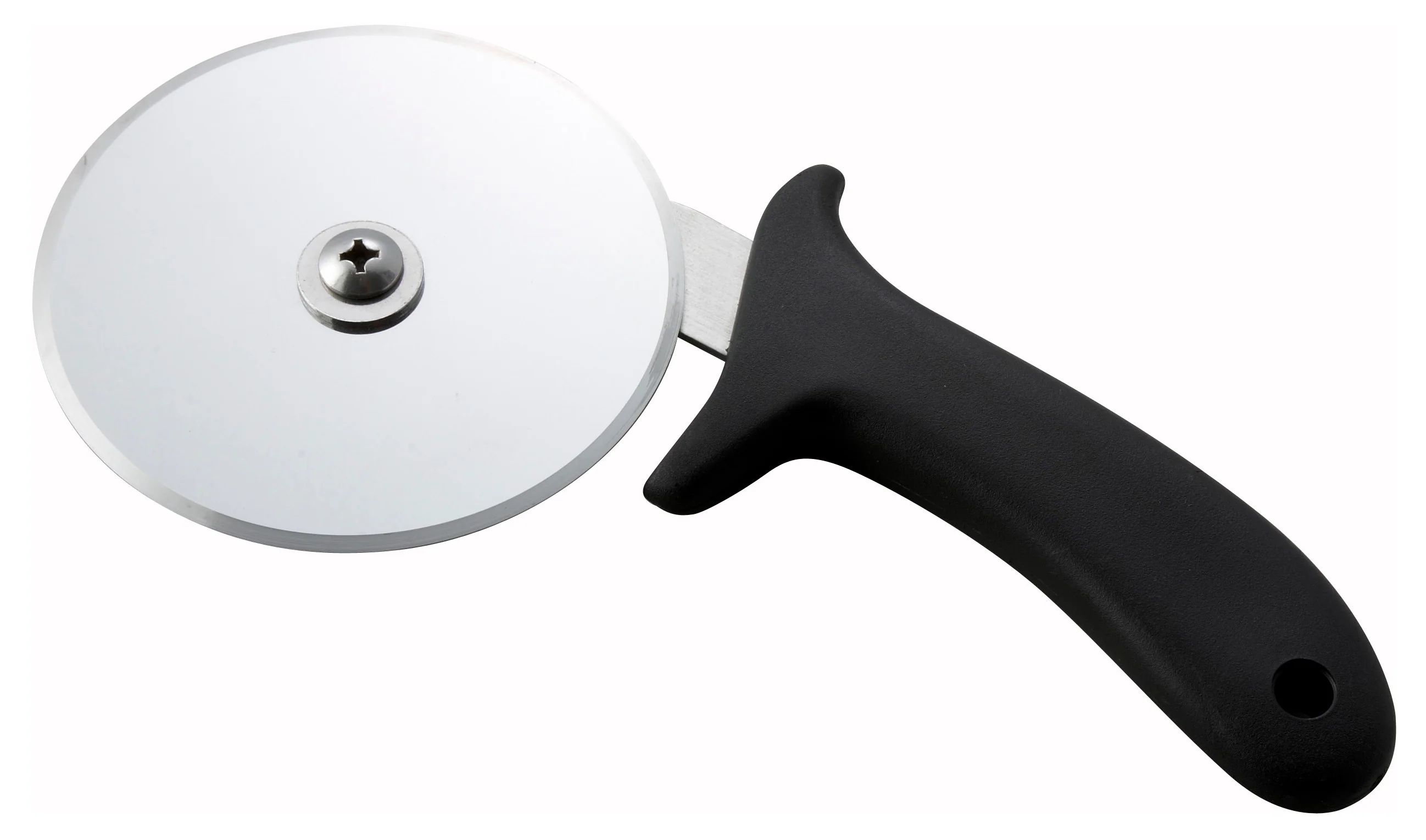 Winco PPC-4 4 Inch Diameter Stainless Steel Pizza Cutter Polypropylene Handle Black