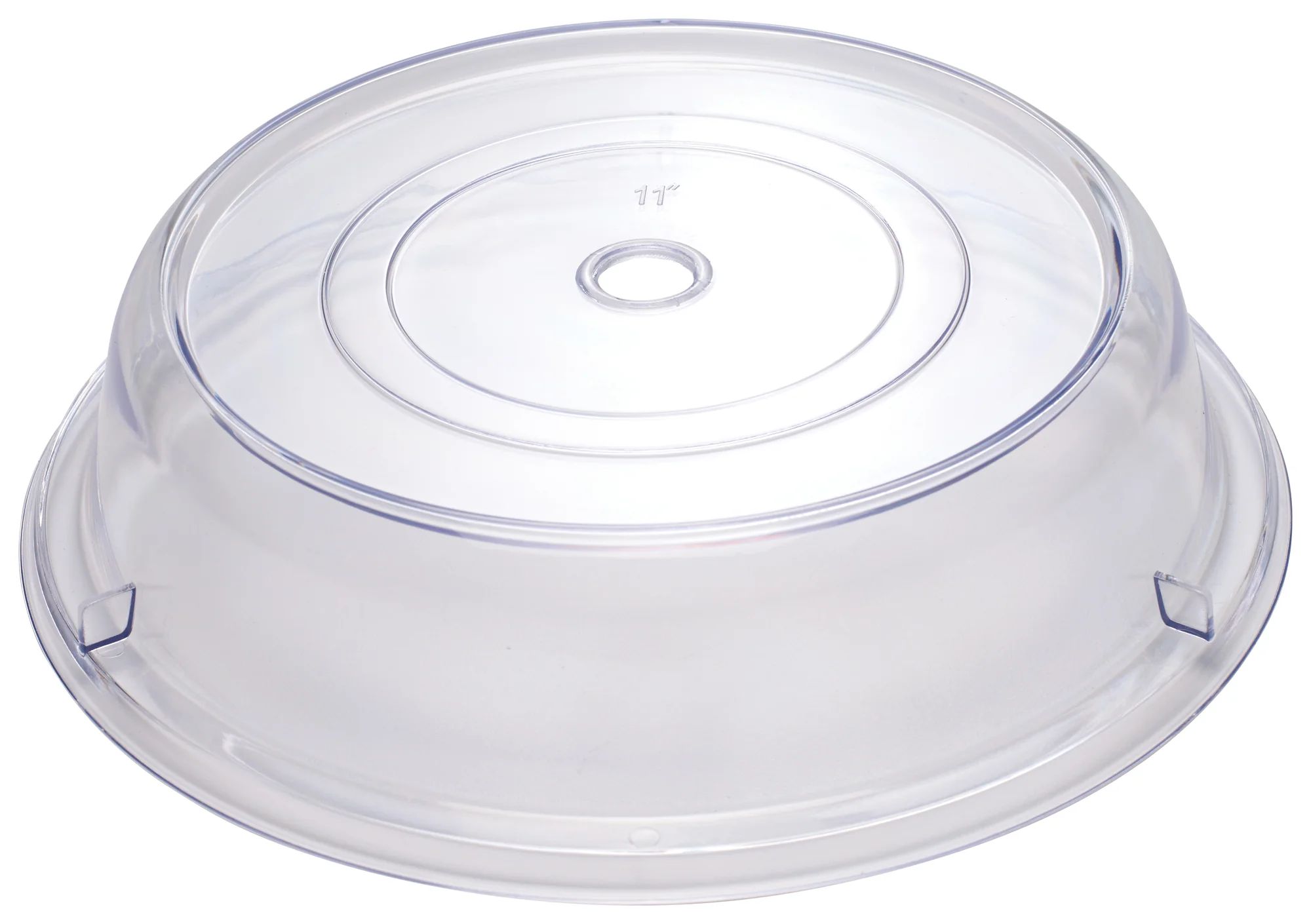 Winco PPCR-11 11 Inch Diameter Round Plate Cover with Clear Polycarbonate - Image 4