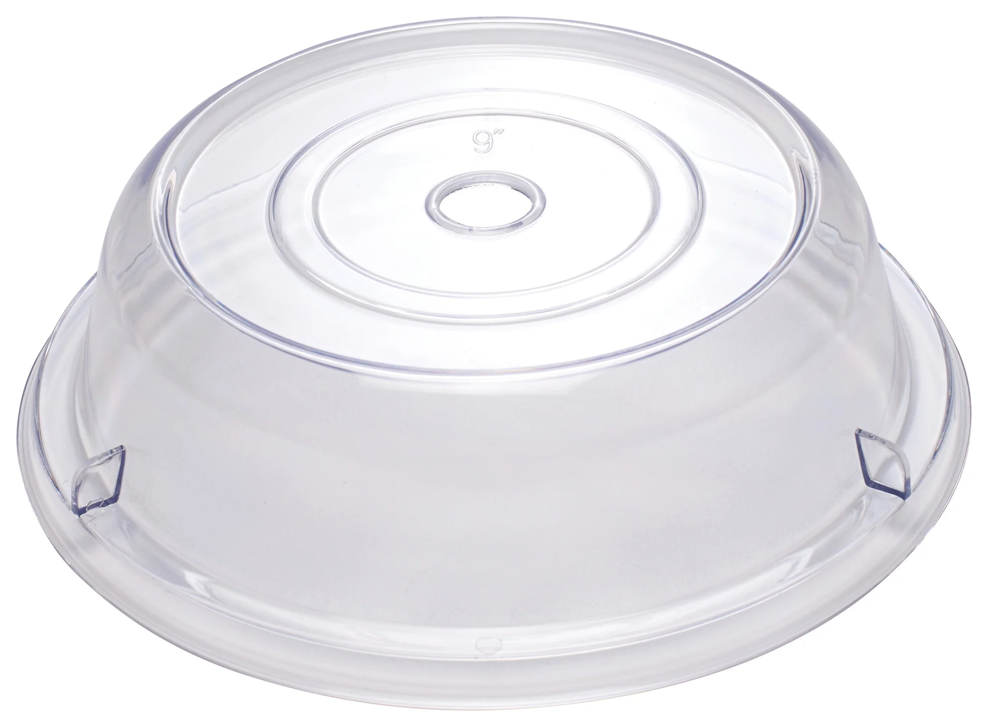 Winco PPCR-9 9 Inch Diameter Clear Plate Cover Round Stackable Polycarbonate
