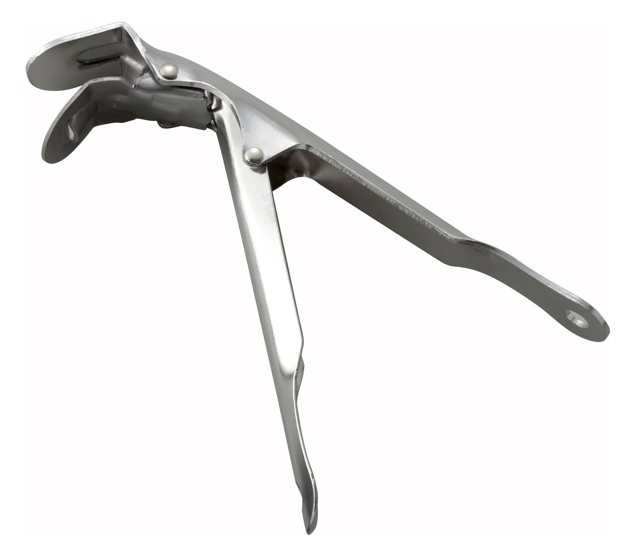Winco PPG-8 8 Inch Pizza Pan Gripper with Ergonomic Handle Stainless Steel - Image 2