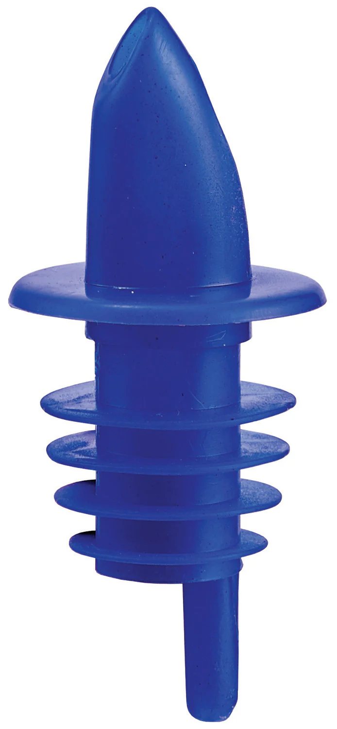 Winco PPR-2B Liquor Pourer Plastic Blue Free Flow