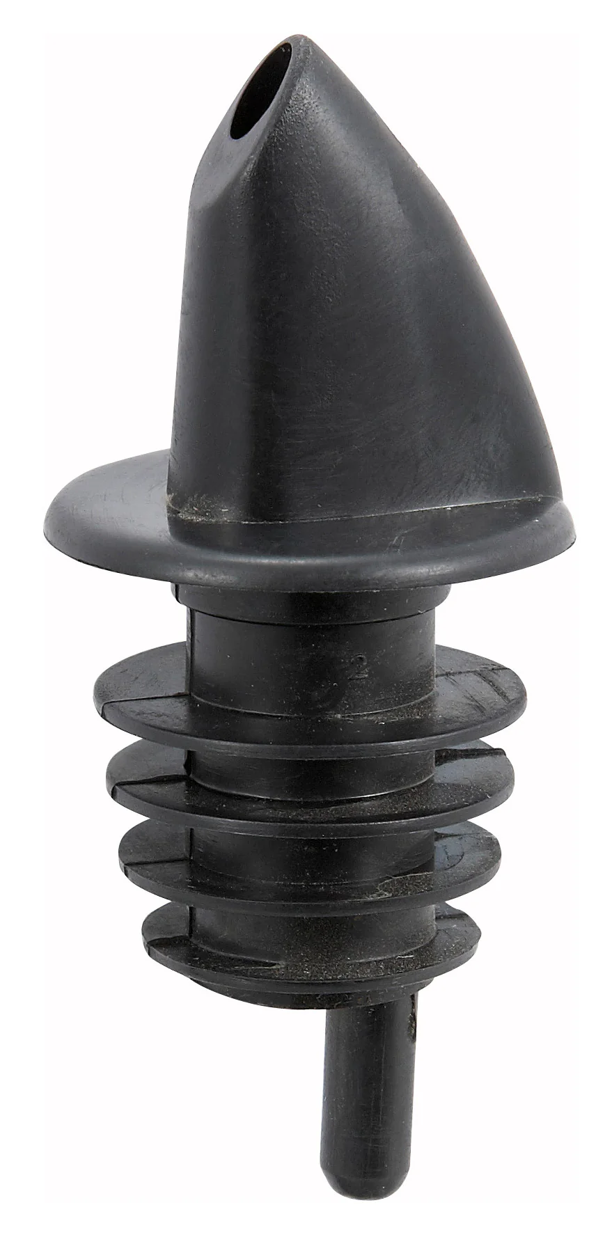 Winco PPR-2K Liquor Pourer Plastic Black Free Flow Design - Image 2