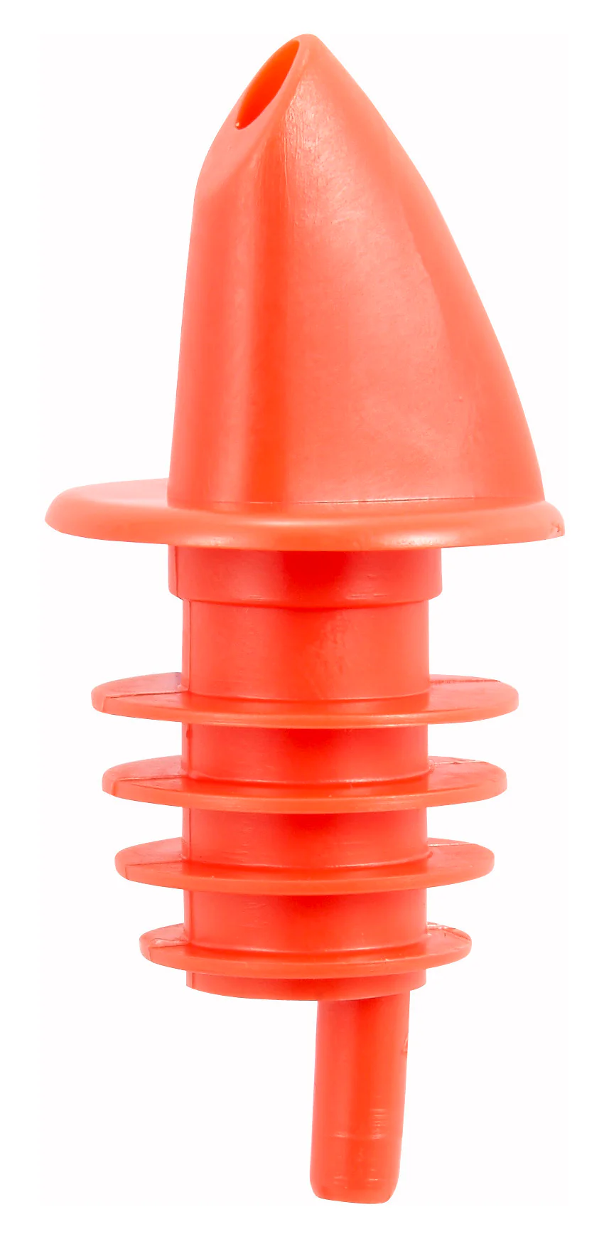 Winco PPR-2R Liquor Pourer Plastic Free Flow Red - Durable Bar Accessory - Image 2