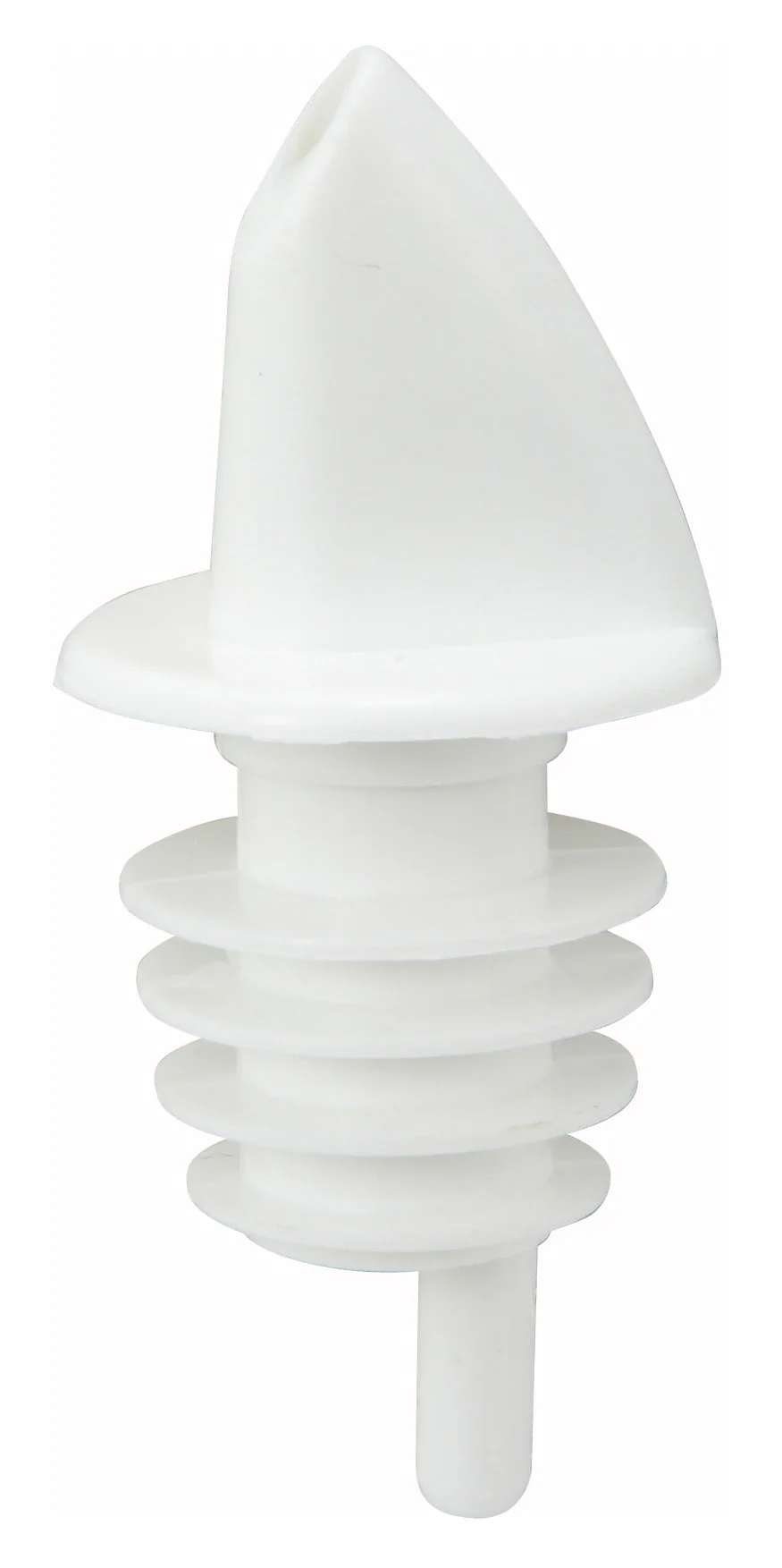 Winco PPR-2W Liquor Pourer Plastic Free Flow White - 12 Packs - Image 2