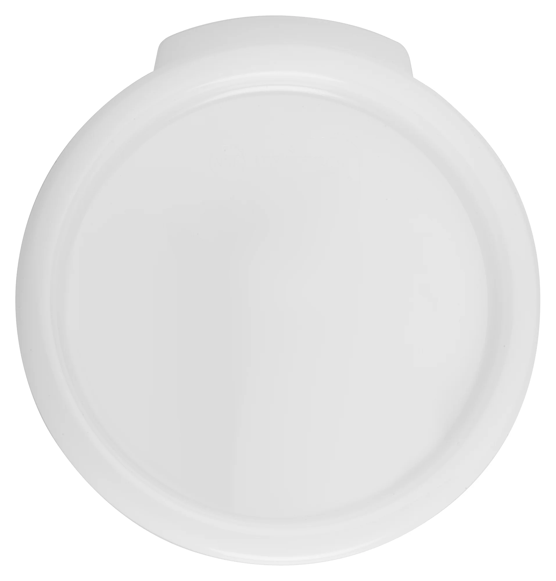 Winco PPRC-1C 5.313 Inch Diameter Cover Only for 1 Quart Polypropylene White - Image 2