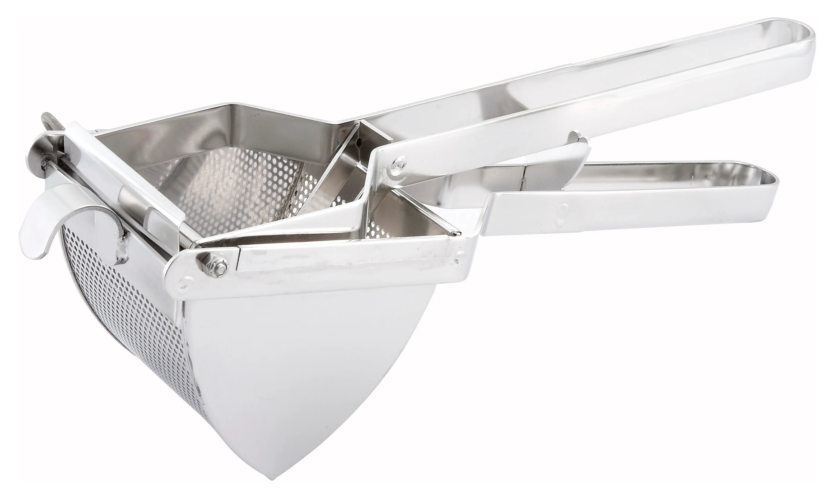 Winco PR-16 17 Inch Manual Potato Ricer Stainless Steel with Square Design - Image 2