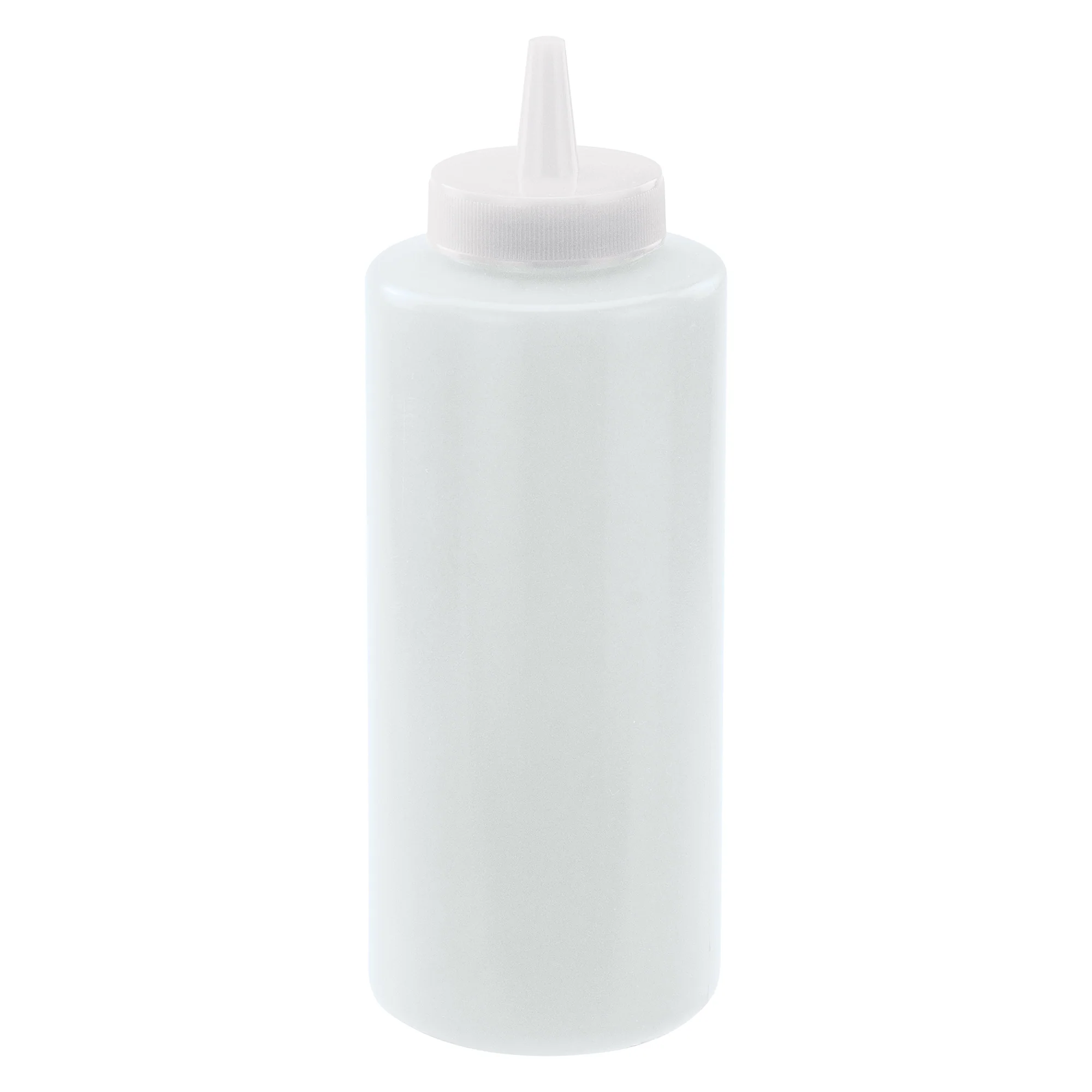 Winco PSB-12C Squeeze Bottle 12 Oz BPA Free Plastic Clear 6 Packs - Image 2
