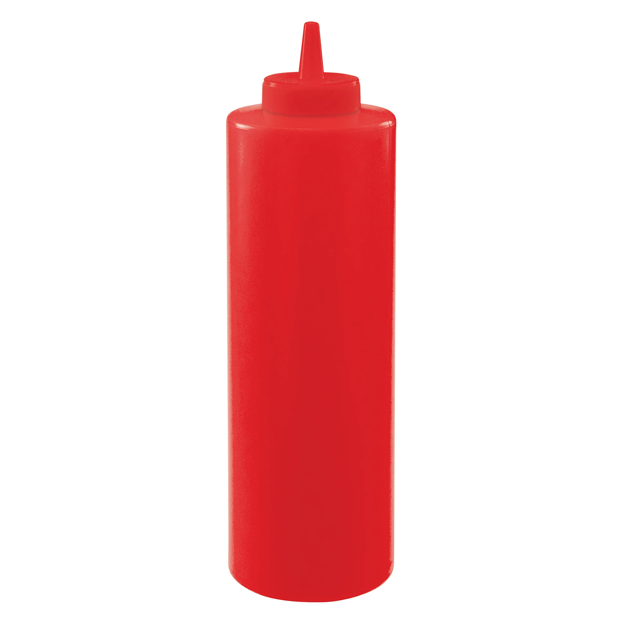 Winco PSB-24R 24 Oz Squeeze Bottle BPA Free Plastic Red 6 Packs - Image 2