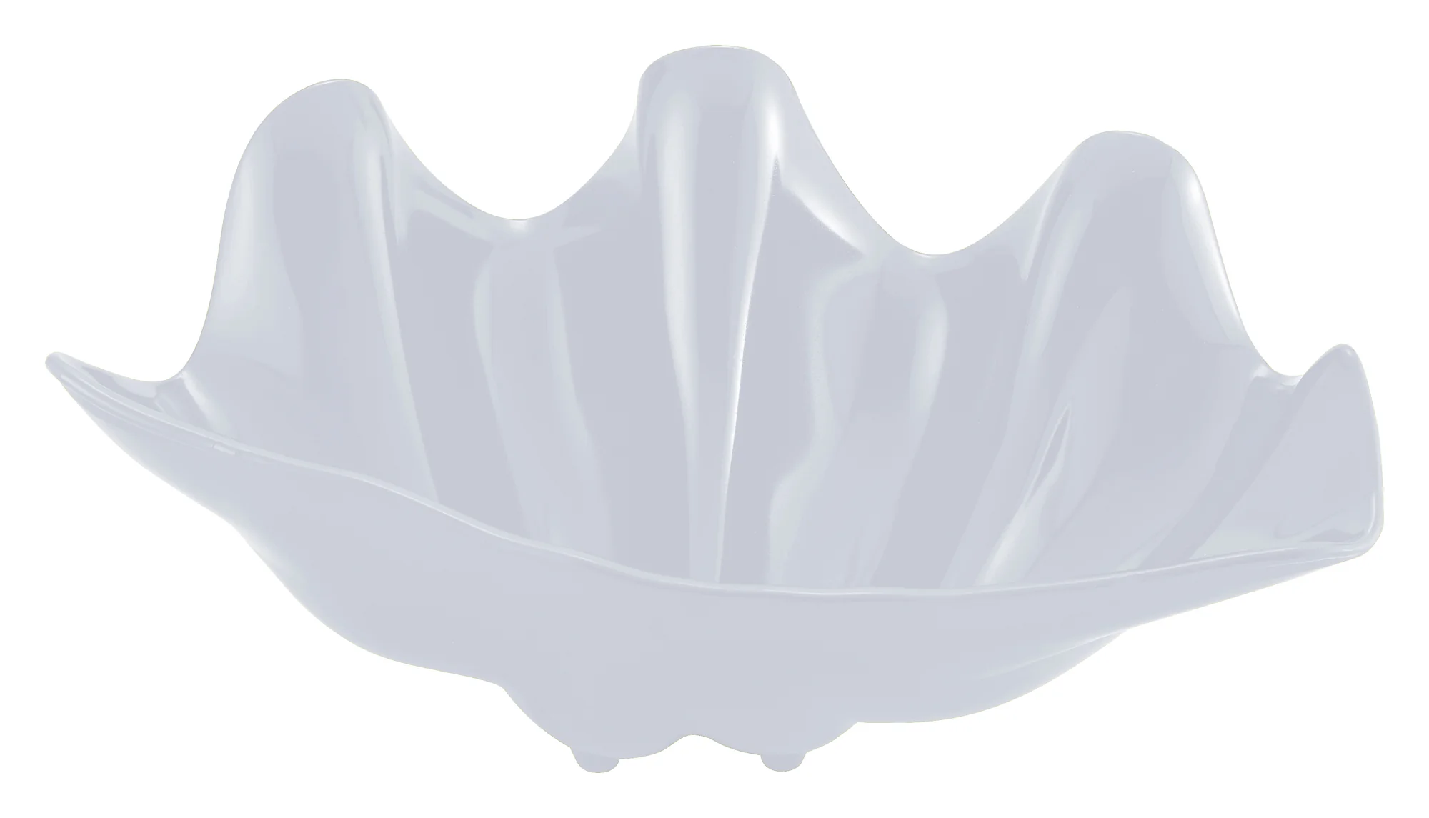 Winco PSBW-5W 5 Quart Shell Bowl Pearl ABS Plastic - Image 2