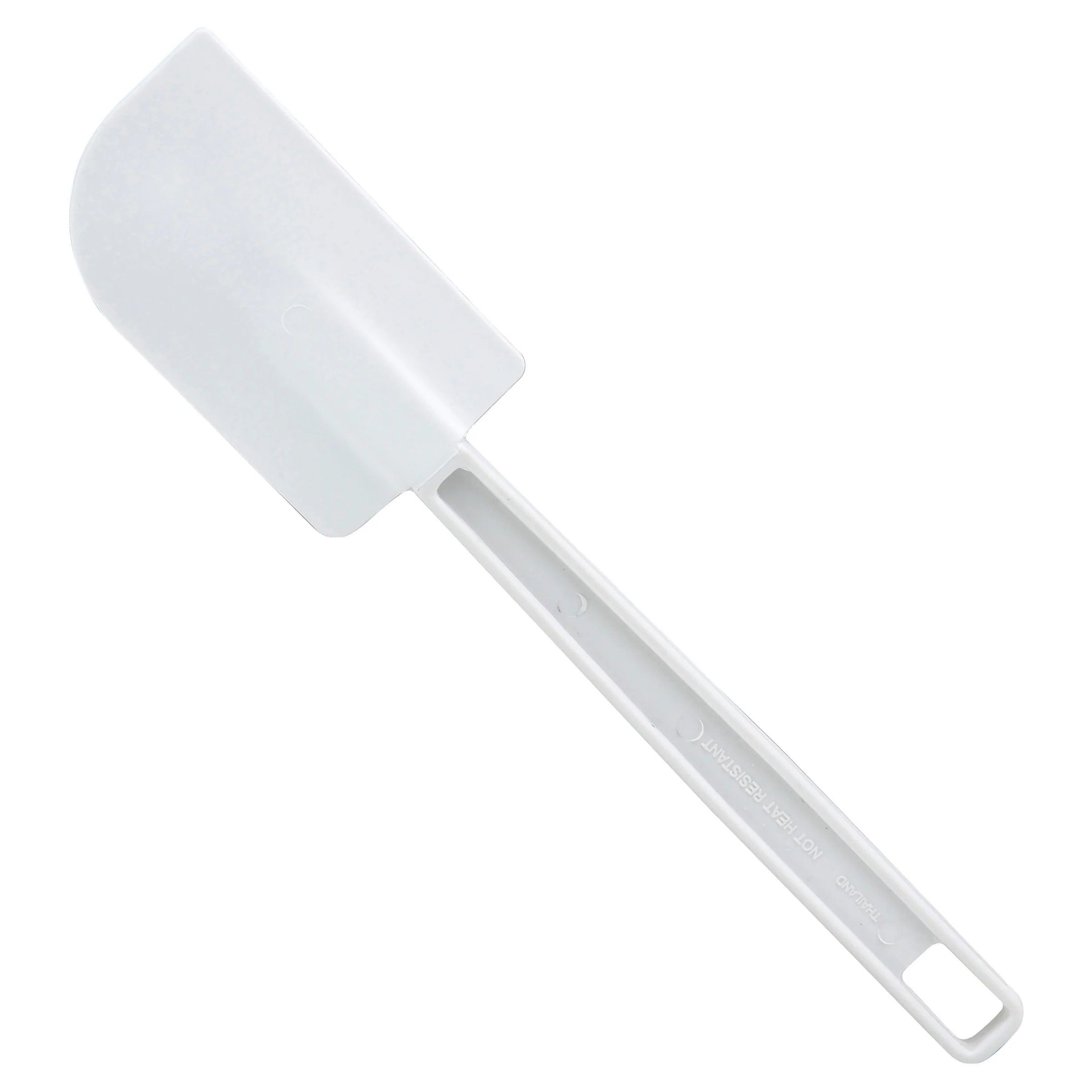 Winco PSC-10 10 Inch Scraper Flat Blade Plastic White BPA Free - Image 2