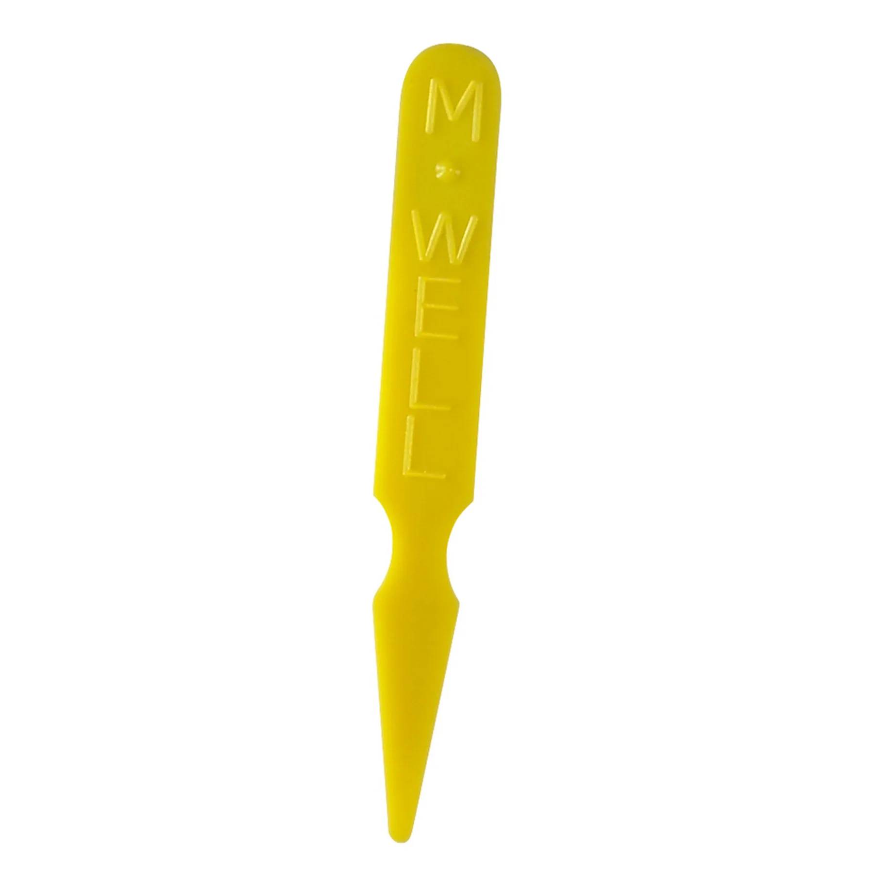 Winco PSM-MW Steak Marker Medium Well Plastic Yellow 2.0mm Thick 1000 Pieces