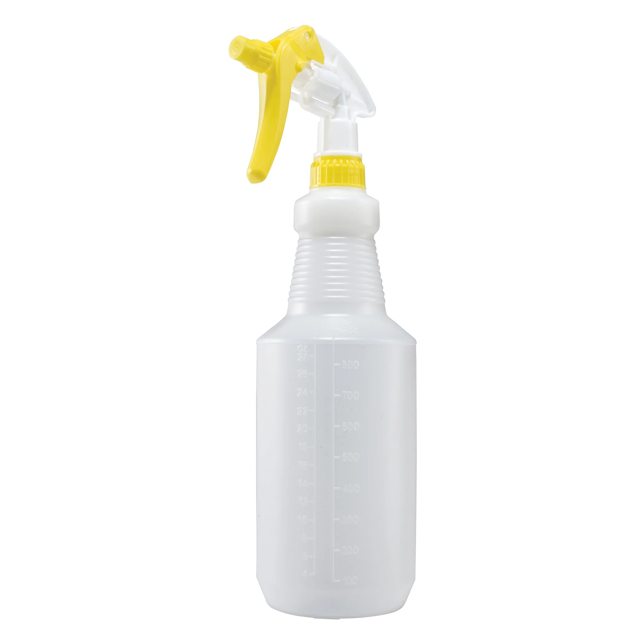 Winco PSR-9Y 28 Oz Plastic Spray Bottle Yellow and White Sprayer - Image 3