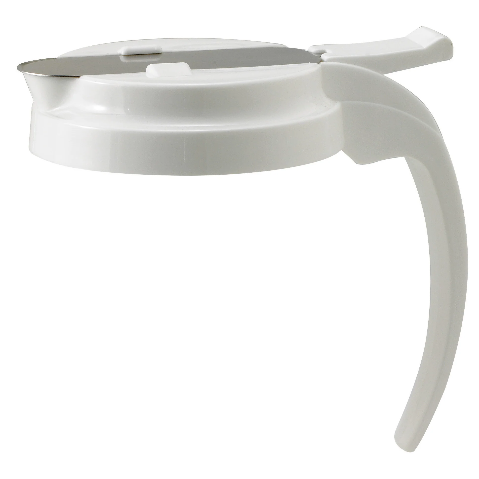 Winco PSUD-WLID Lid 32 Oz and 48 Oz Syrup Dispenser Plastic with Stainless Steel Cover - Image 2